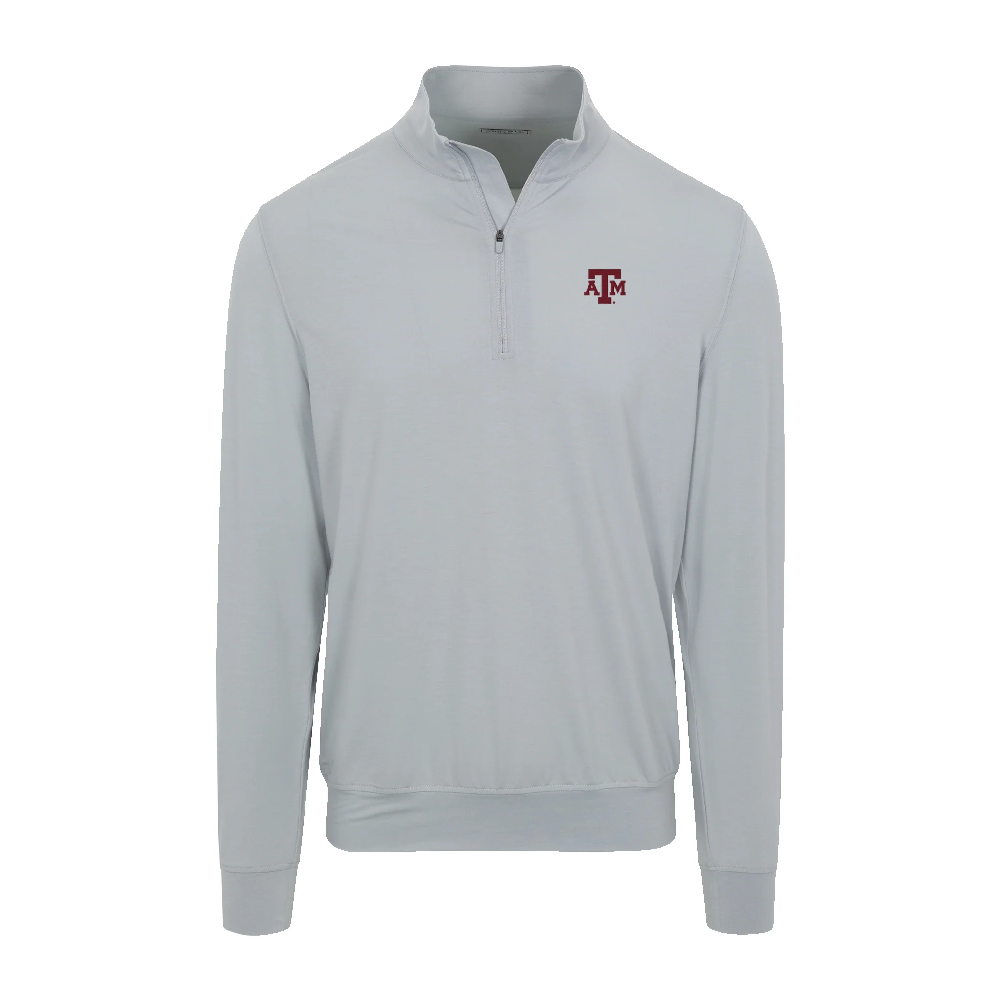 Texas A&M Velocity Performance Quarter Zip Light Grey