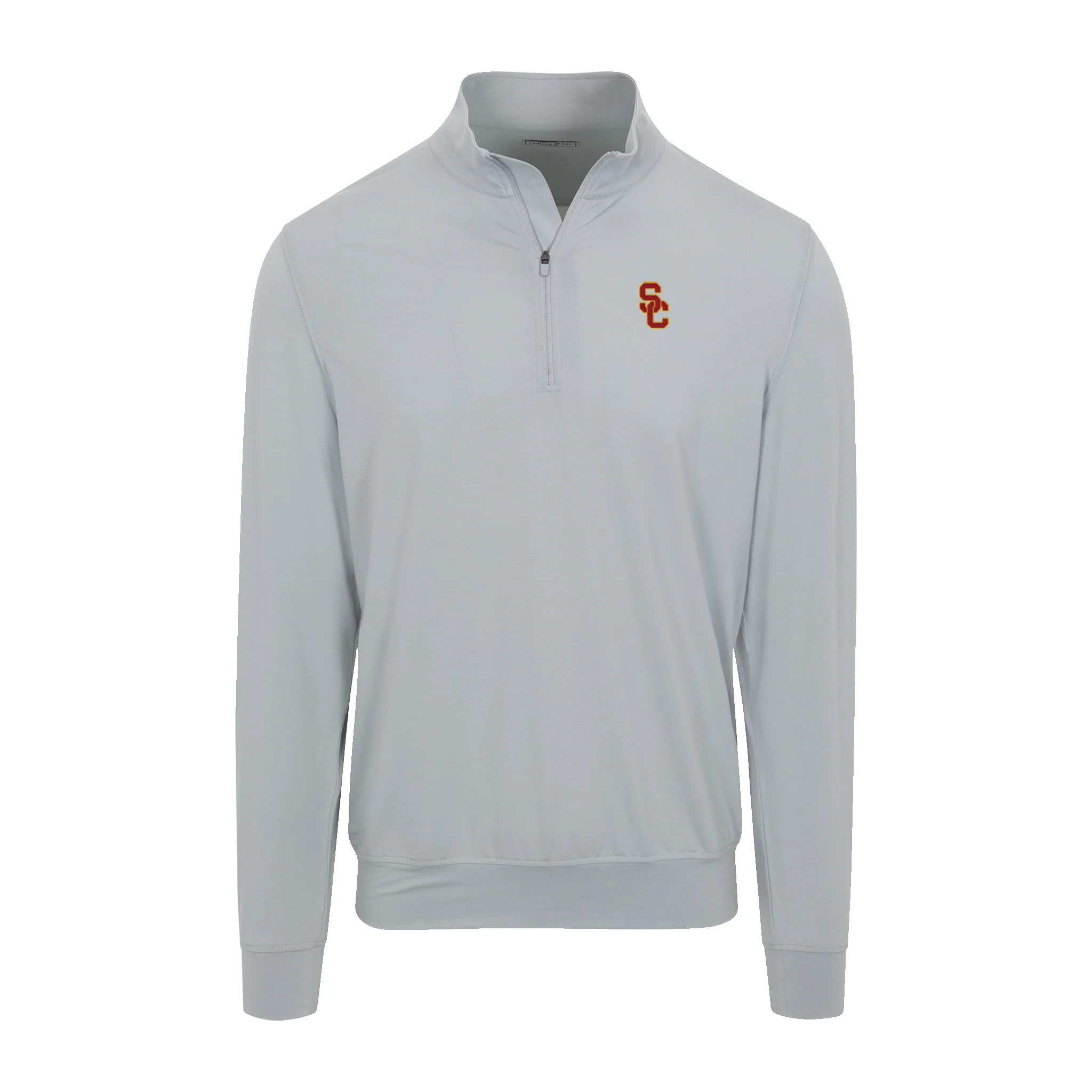 USC Velocity Performance Quarter Zip Light Grey