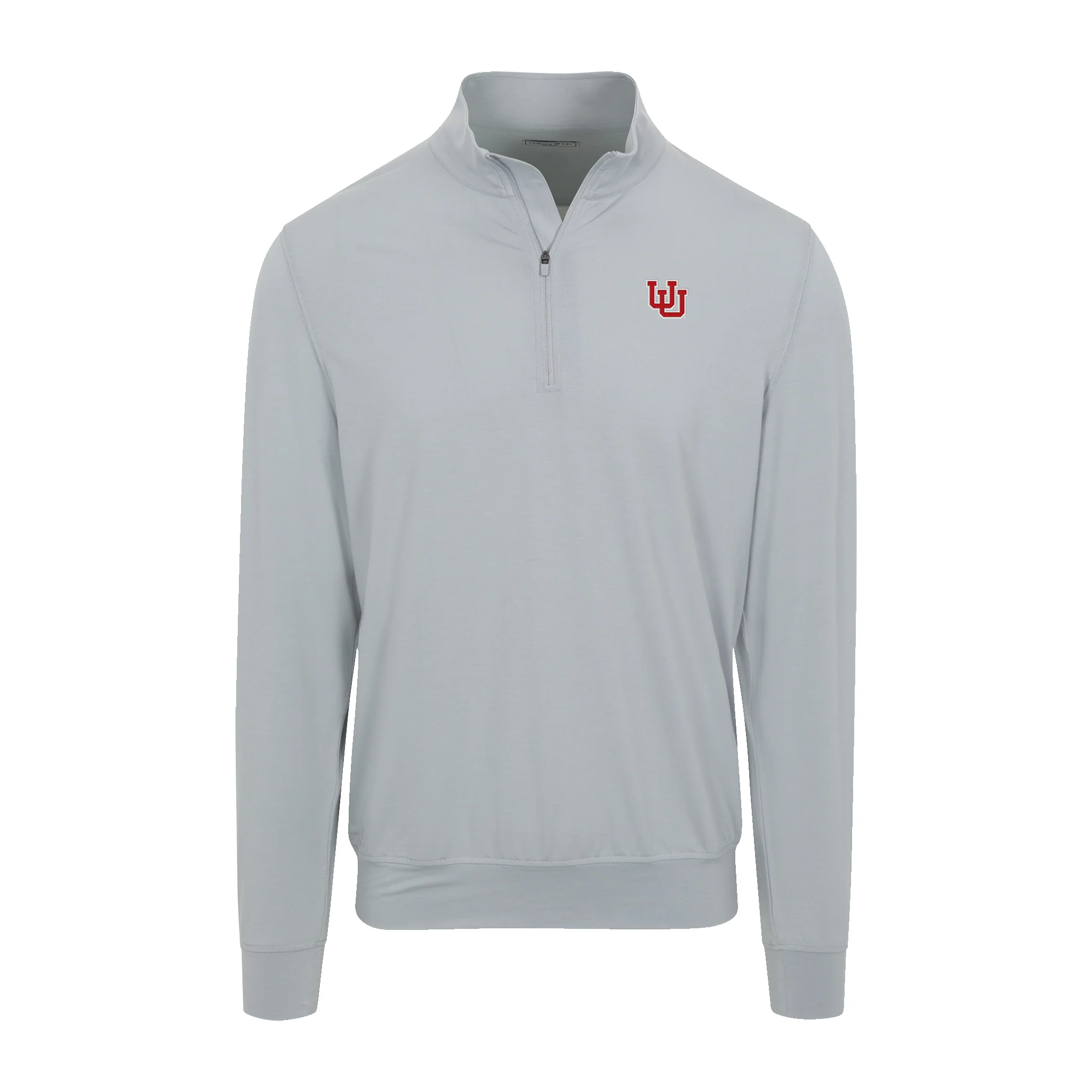 Utah Velocity Performance Quarter Zip Light Grey