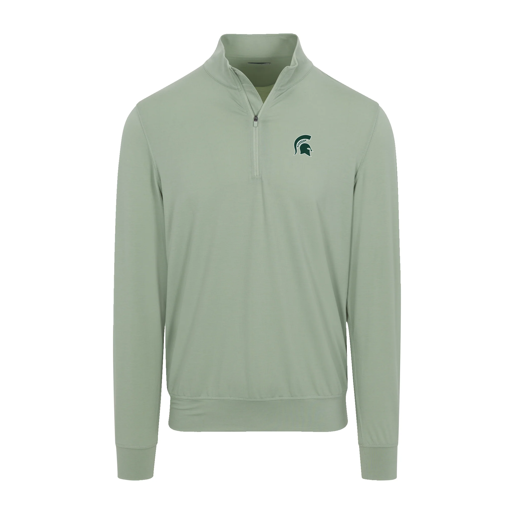 Michigan State Velocity Performance Quarter Zip Light Green
