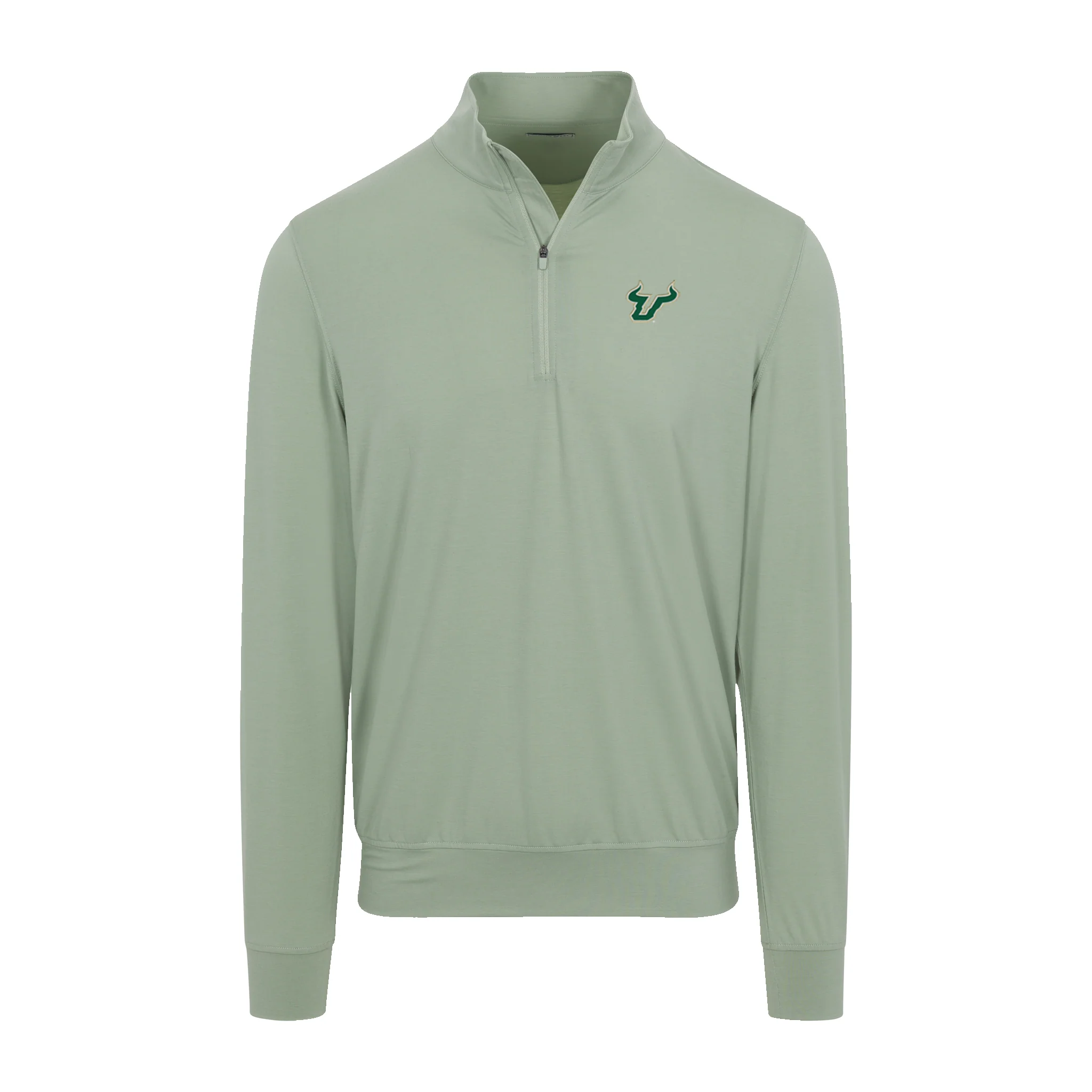 South Florida Velocity Performance Quarter Zip Light Green