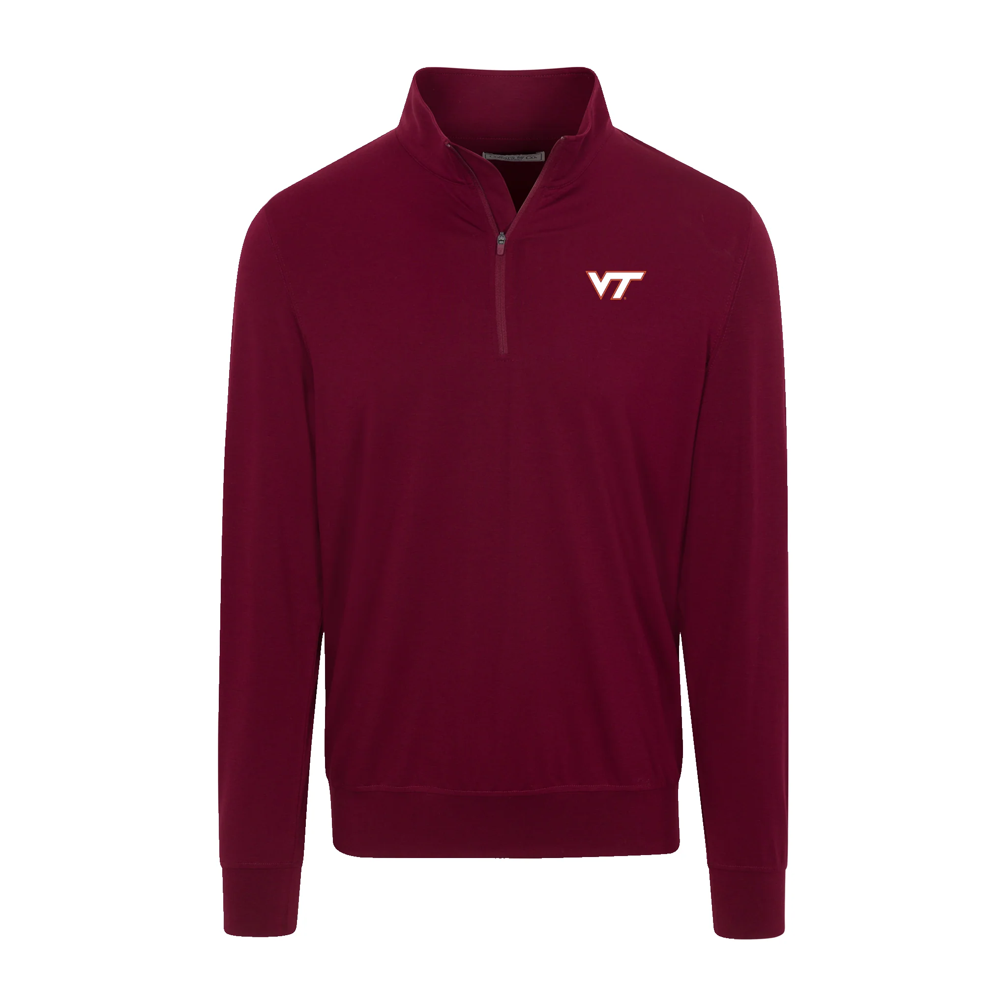 Virginia Tech Velocity Performance Quarter Zip Maroon