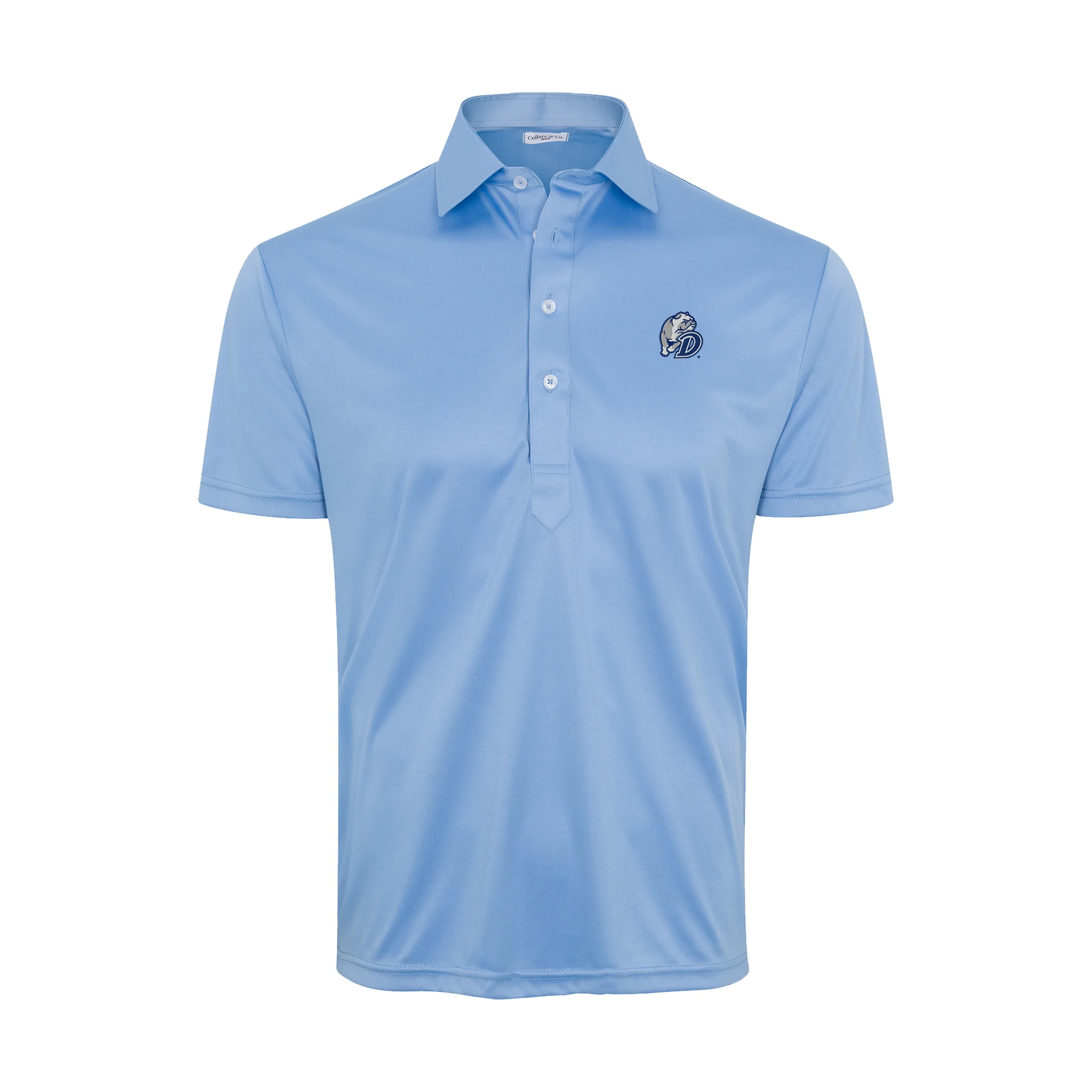 Drake Semi-Spread Collar Polo French Blue
