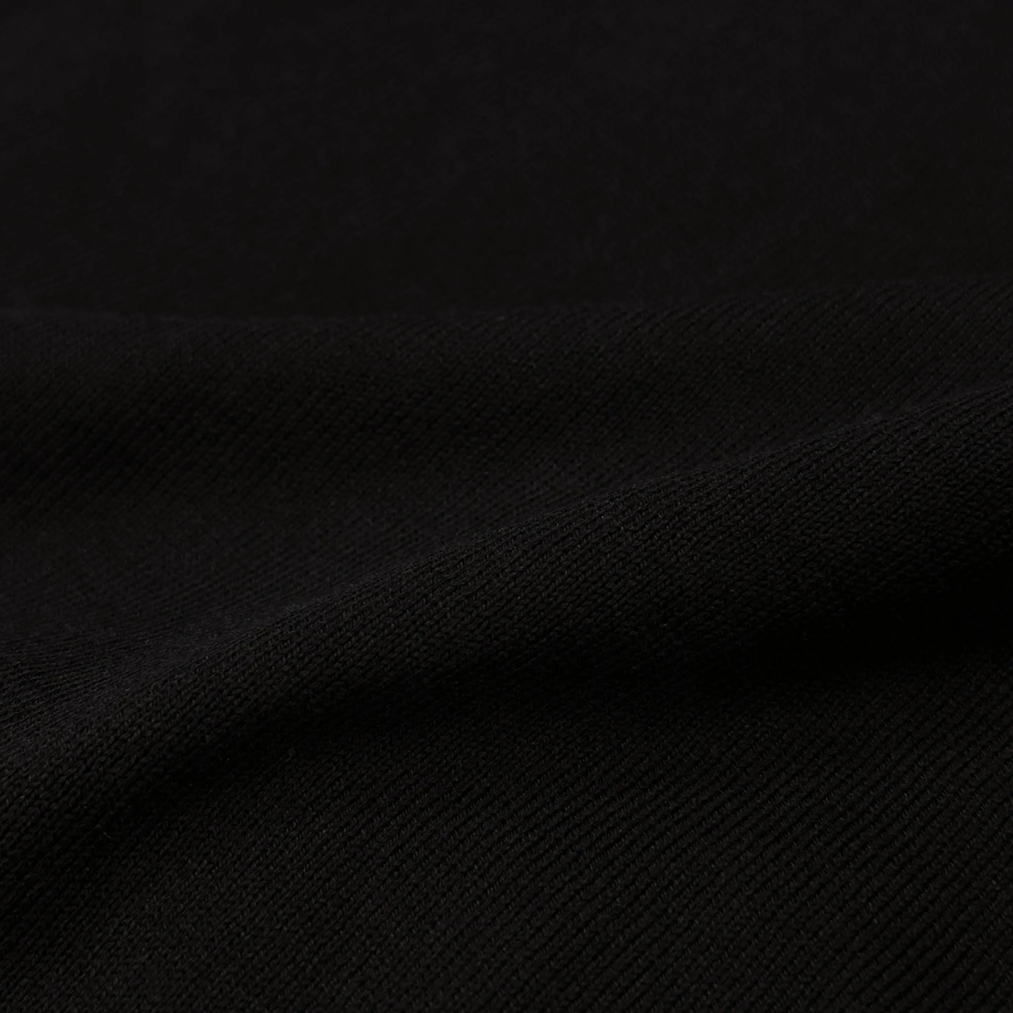 Maranello Mid-Weight Cotton & Silk Tee Black