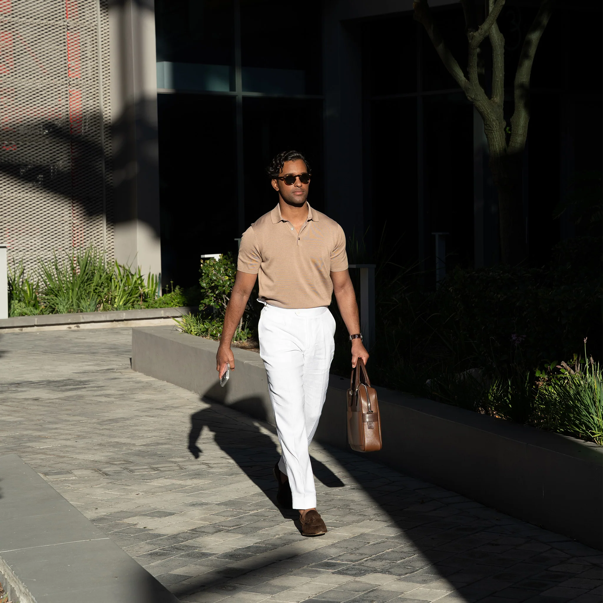 547-maranello-mid-weight-cotton-silk-polo-taupe-3-button-3.webp Maranello Mid-Weight Cotton & Silk Polo Taupe - 3-Button