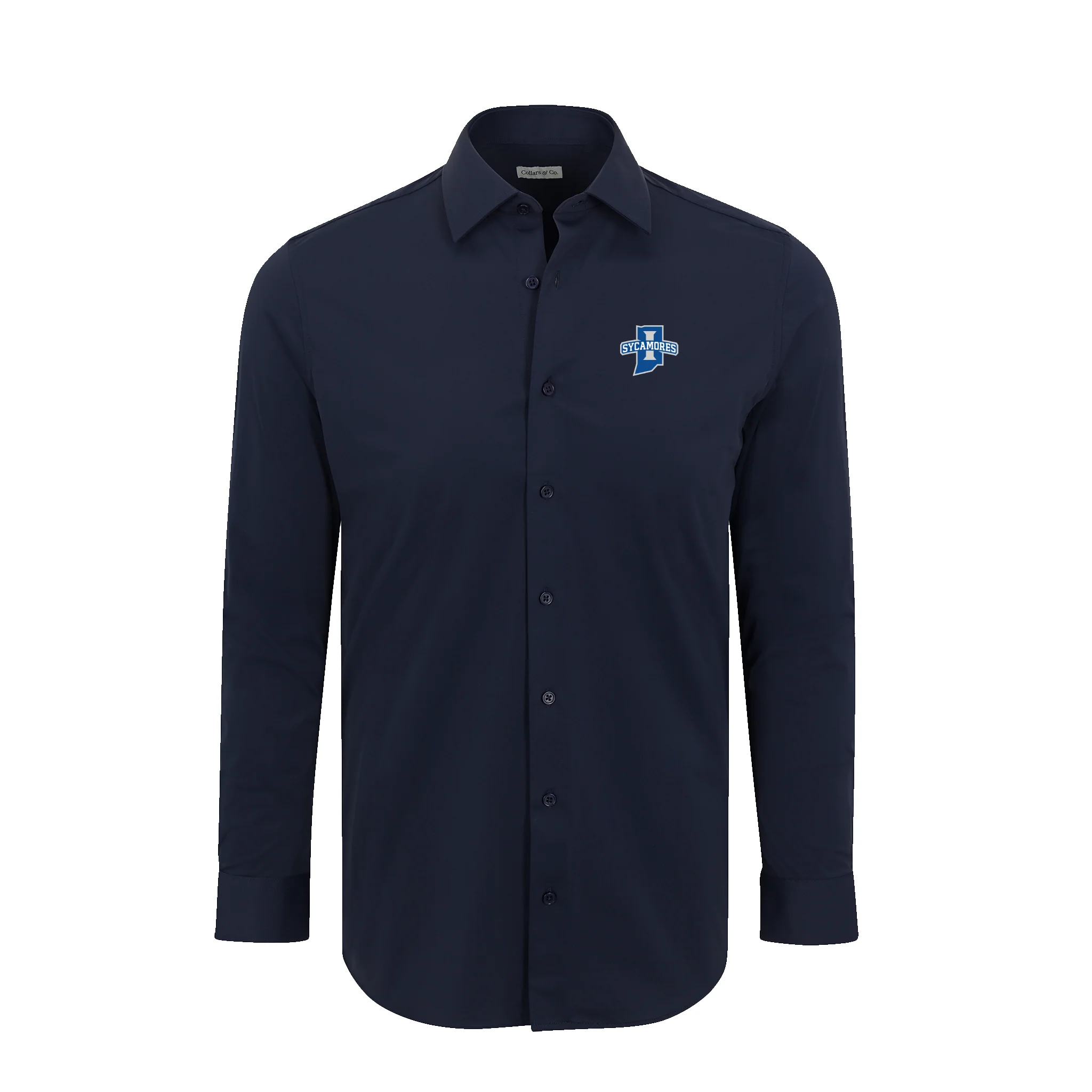 Indiana State Apex Performance Dress Shirt Navy