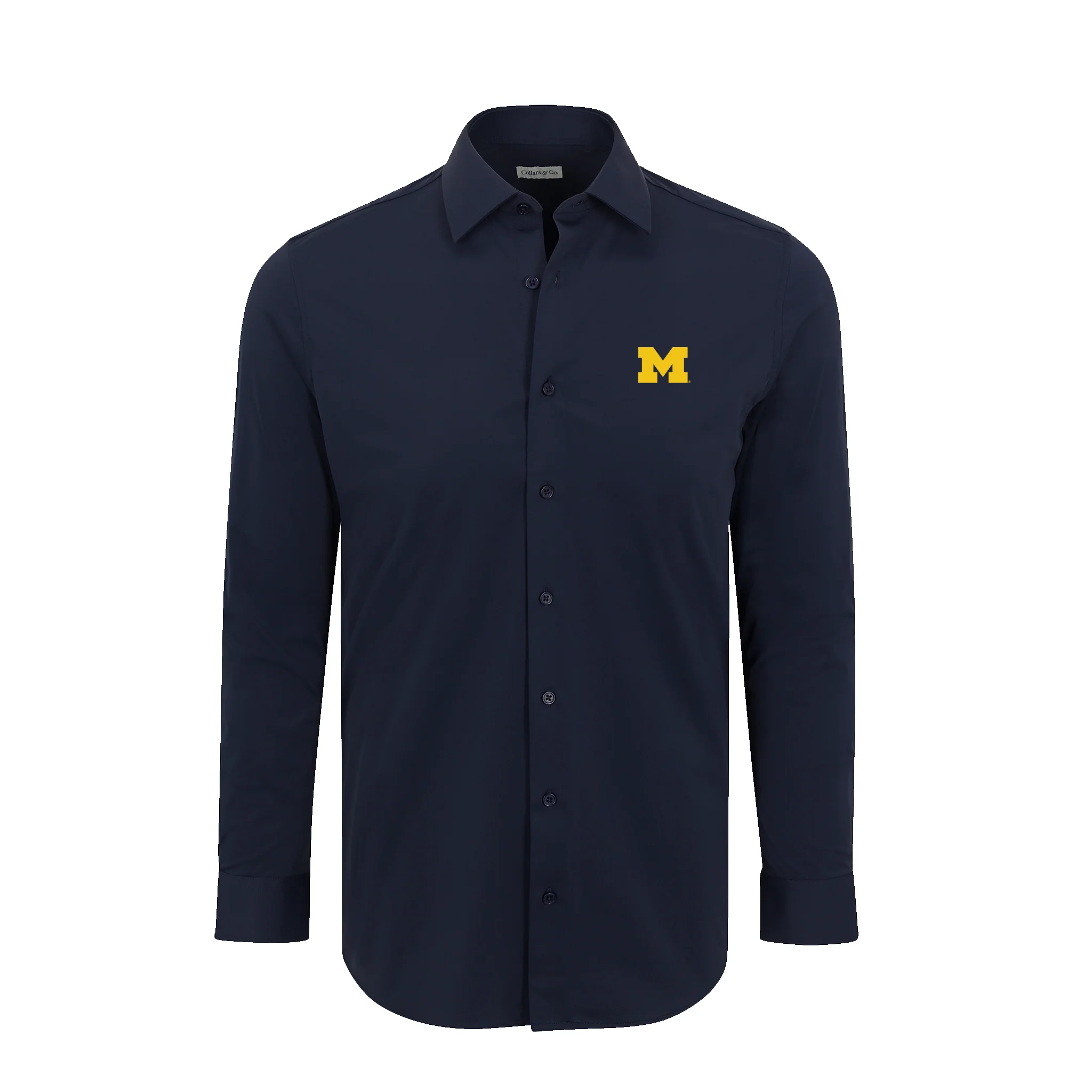 Michigan Apex Performance Dress Shirt Navy