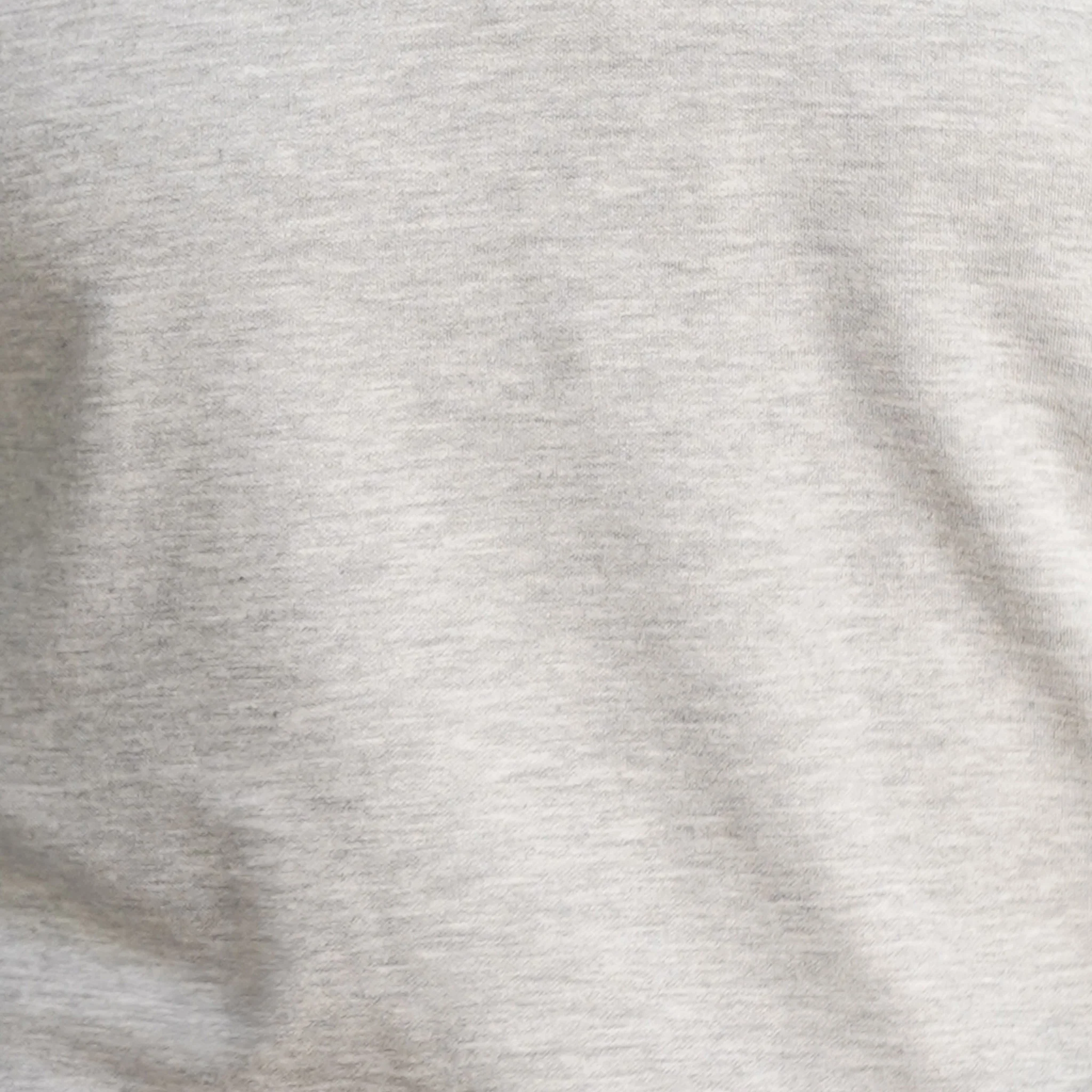 Heather Cloud Cotton Quarter Zip Pullover Light Grey