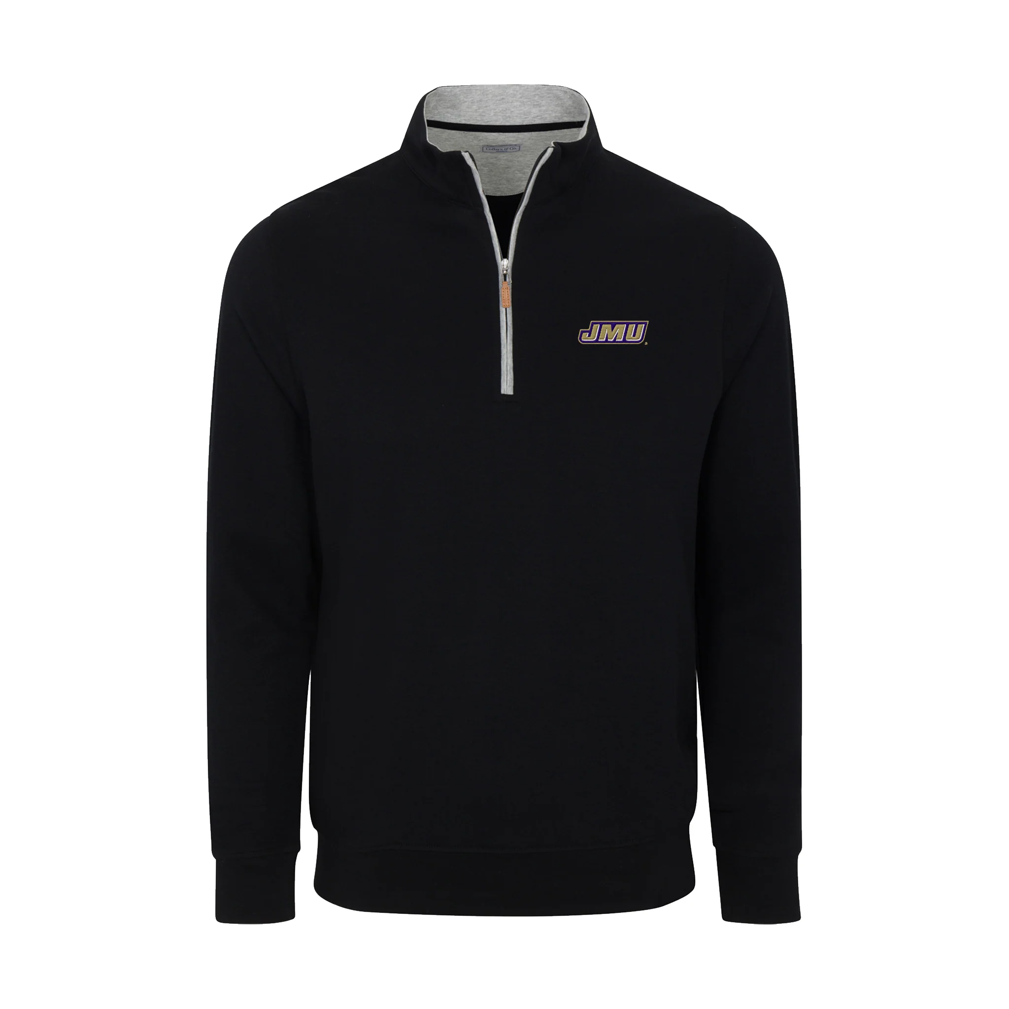 5924-james-madison-heather-cloud-cotton-quarter-zip-pullover-black-with-light-grey-trim-1.webp James Madison Heather Cloud Cotton Quarter Zip Pullover Black with Light Grey Trim