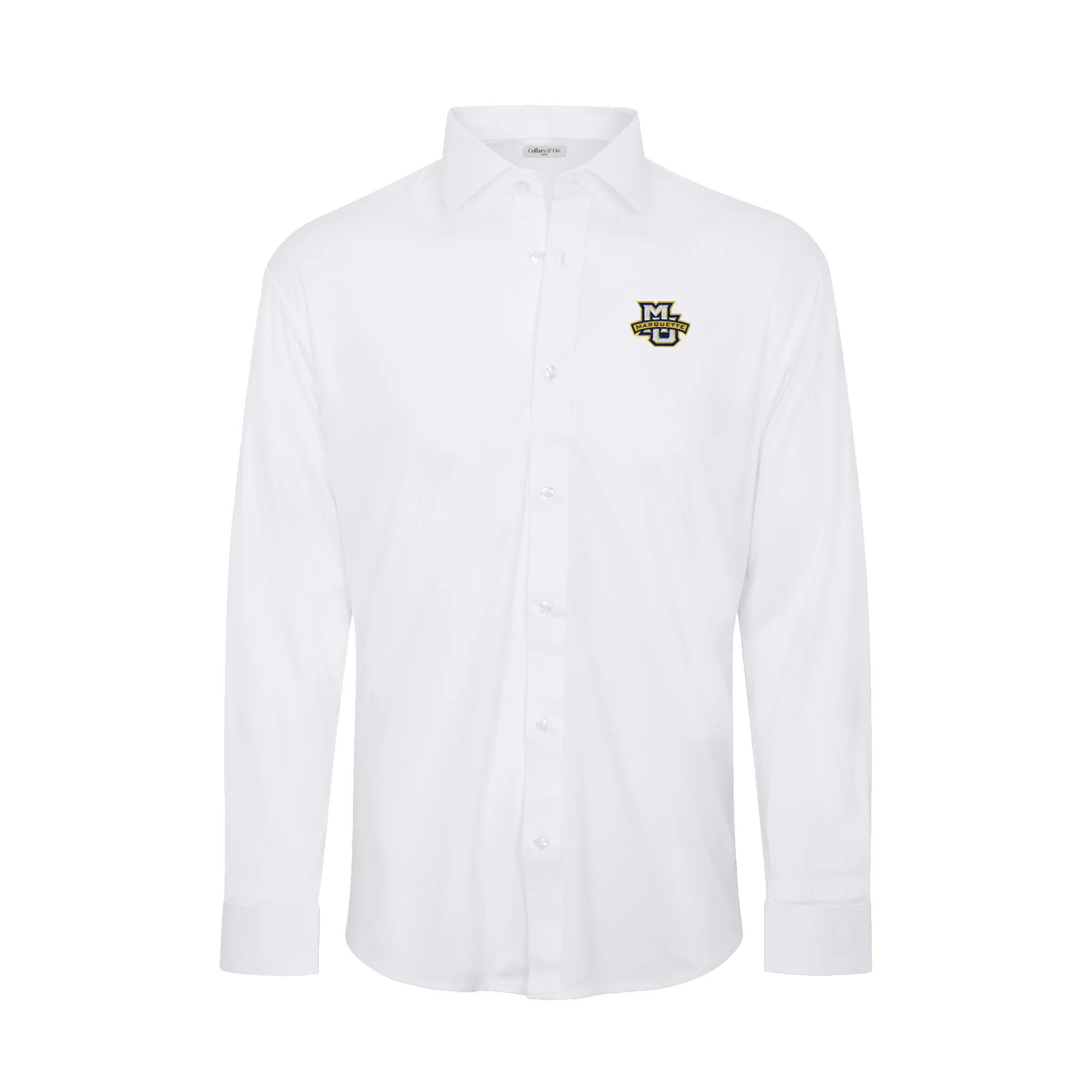 6081-marquette-quattro-flex-dress-shirt-with-semi-spread-collar-white-1.webp Marquette Quattro Flex Dress Shirt with Semi-Spread Collar White