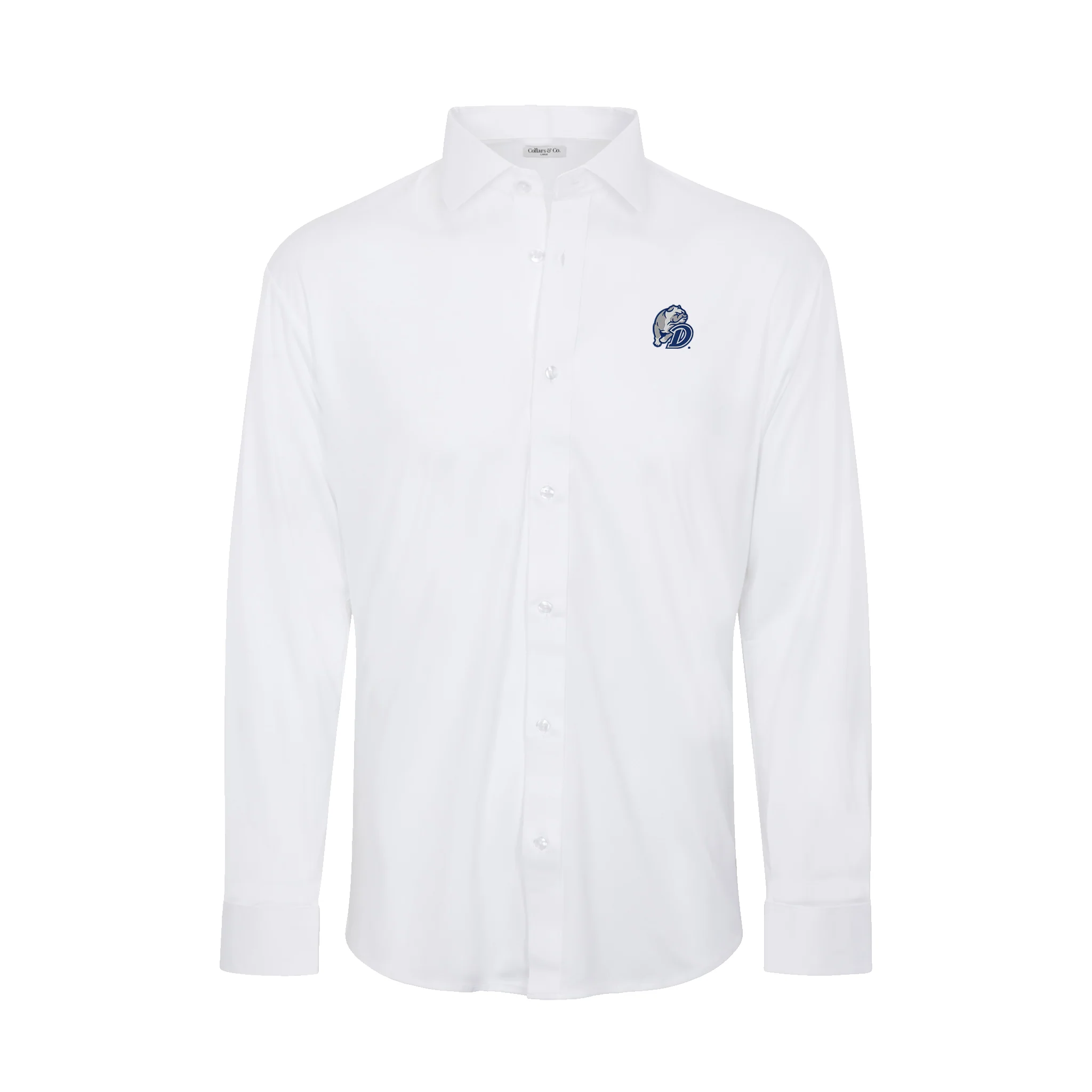 6407-drake-quattro-flex-dress-shirt-with-semi-spread-collar-white-1.webp Drake Quattro Flex Dress Shirt with Semi-Spread Collar White