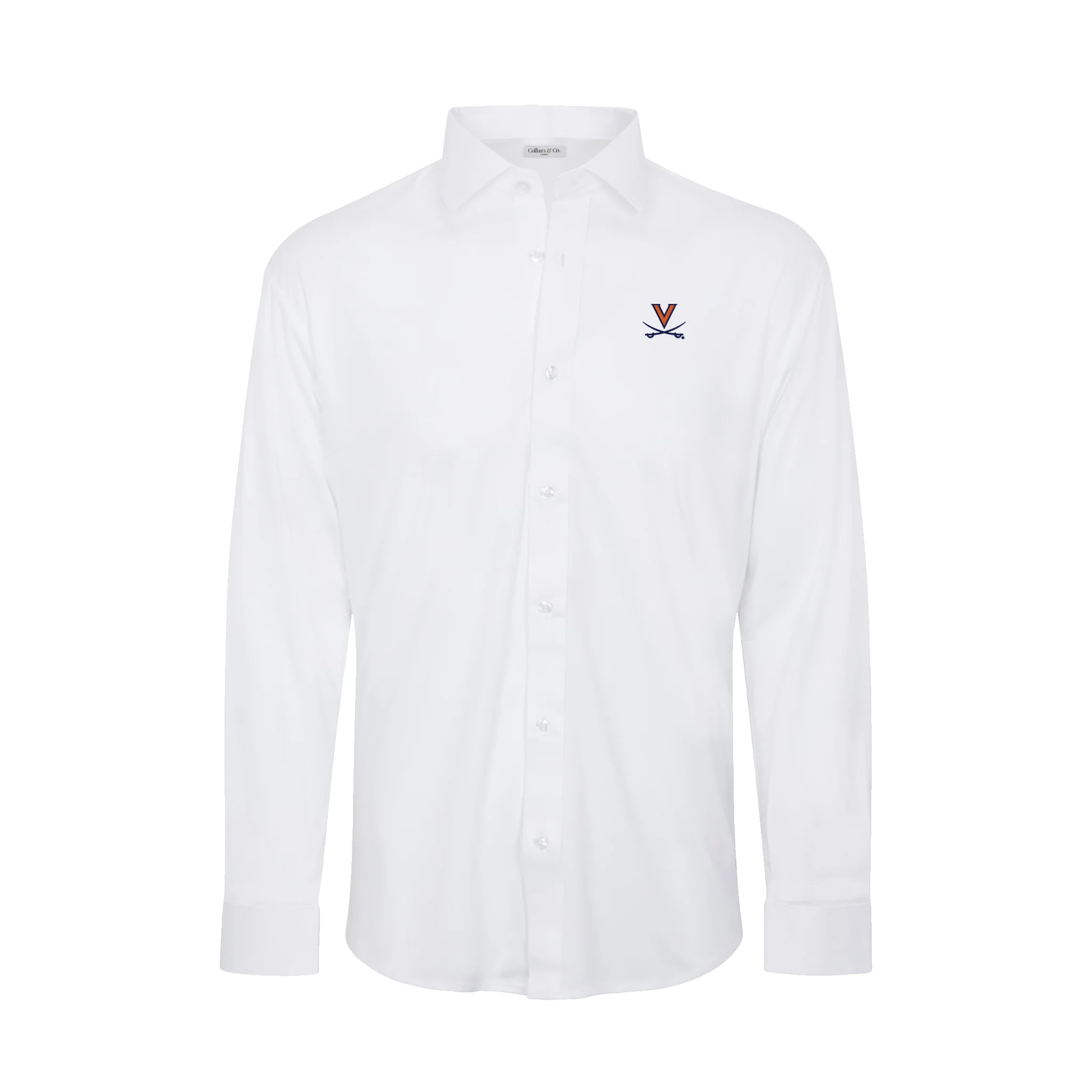 6521-virginia-quattro-flex-dress-shirt-with-semi-spread-collar-white-1.webp Virginia Quattro Flex Dress Shirt with Semi-Spread Collar White