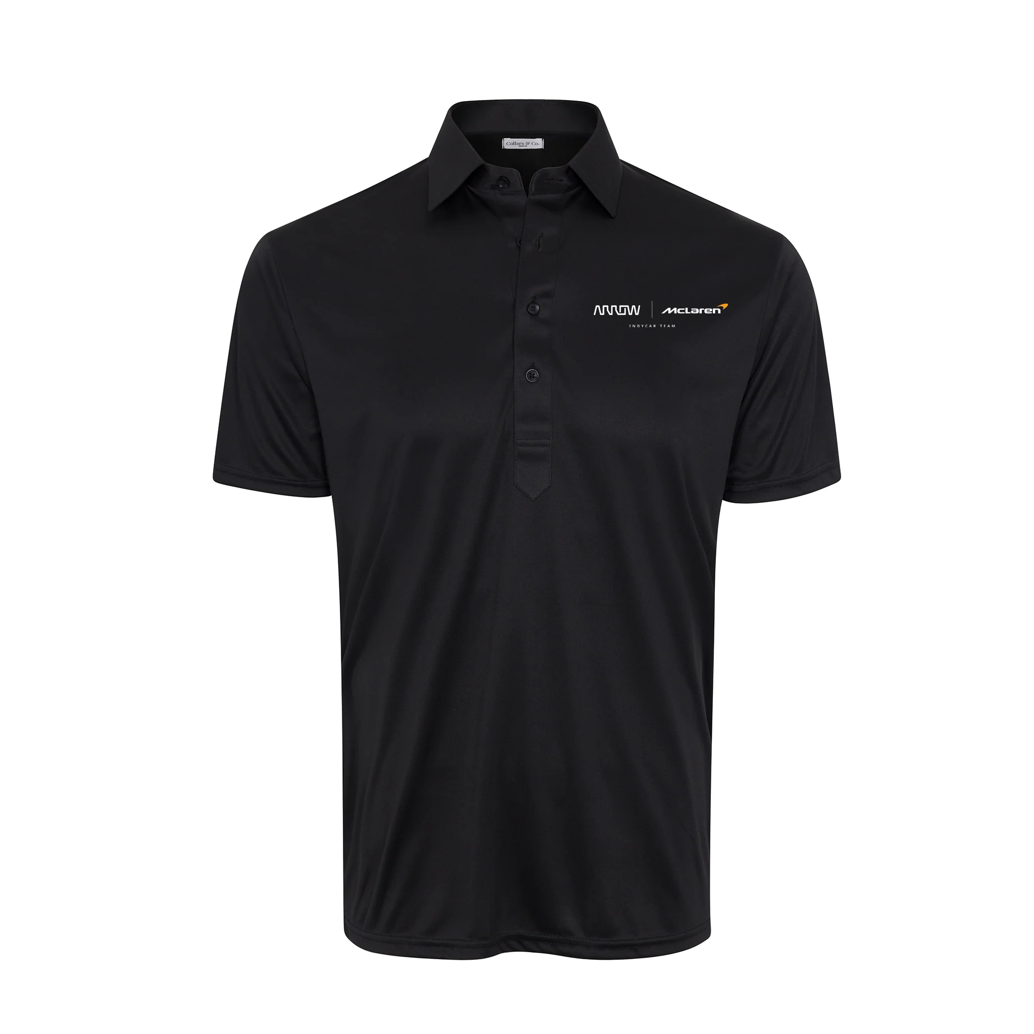 Arrow McLaren Semi-Spread Collar Polo Black