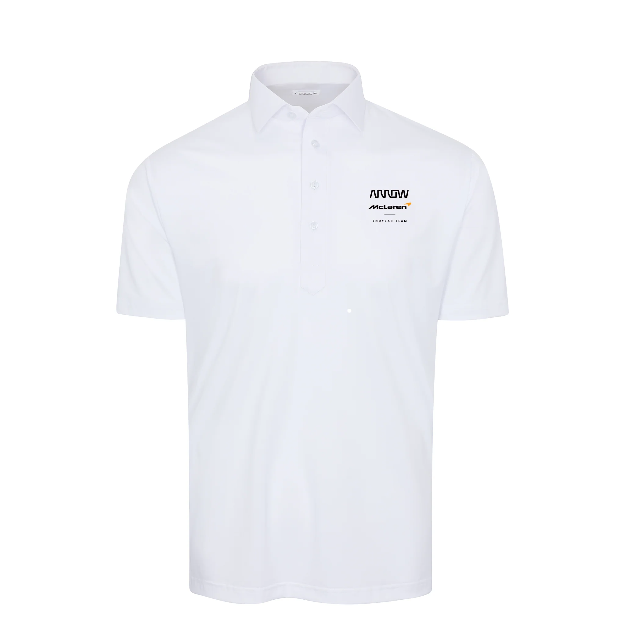 Arrow McLaren Semi-Spread Collar Polo White