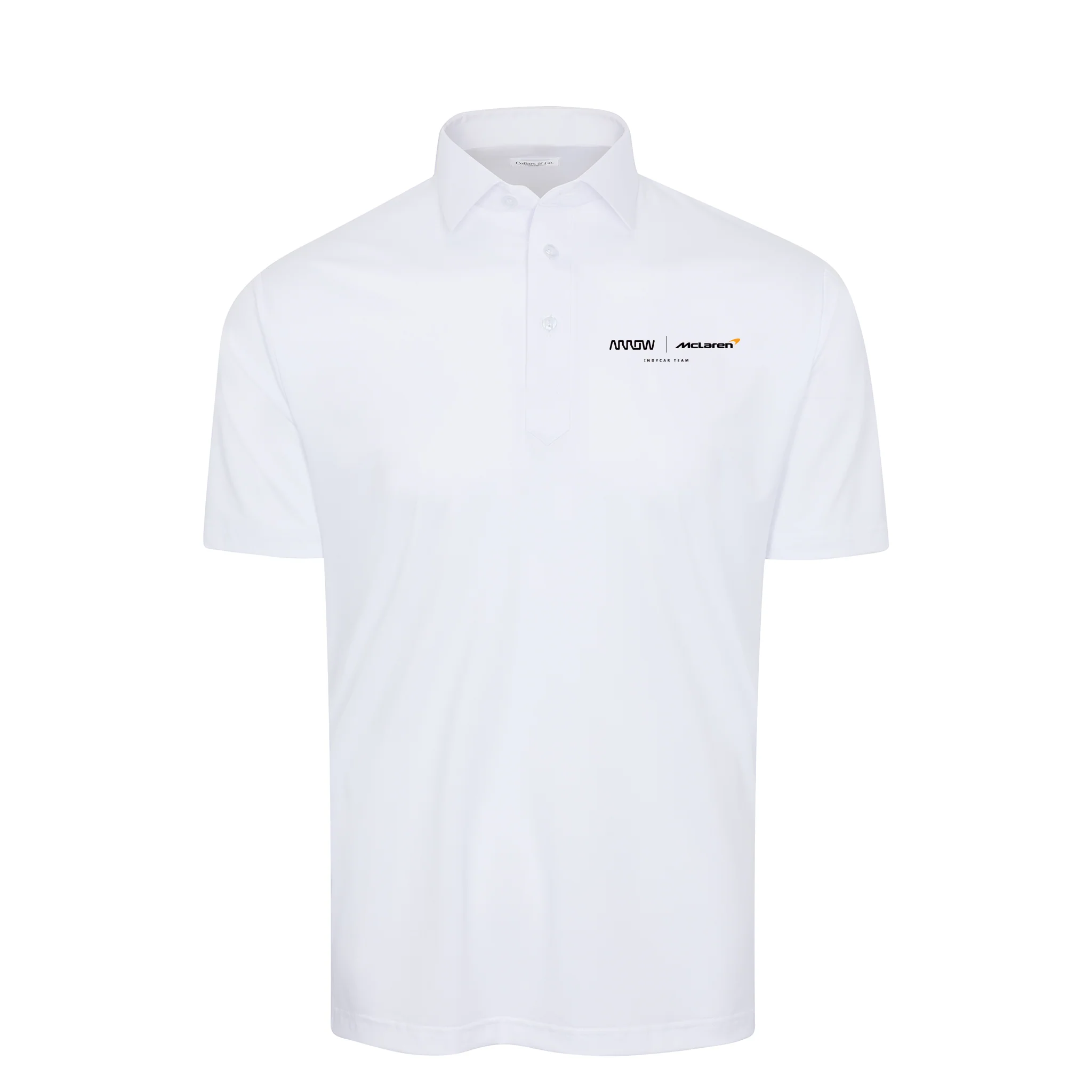 Arrow McLaren Semi-Spread Collar Polo White