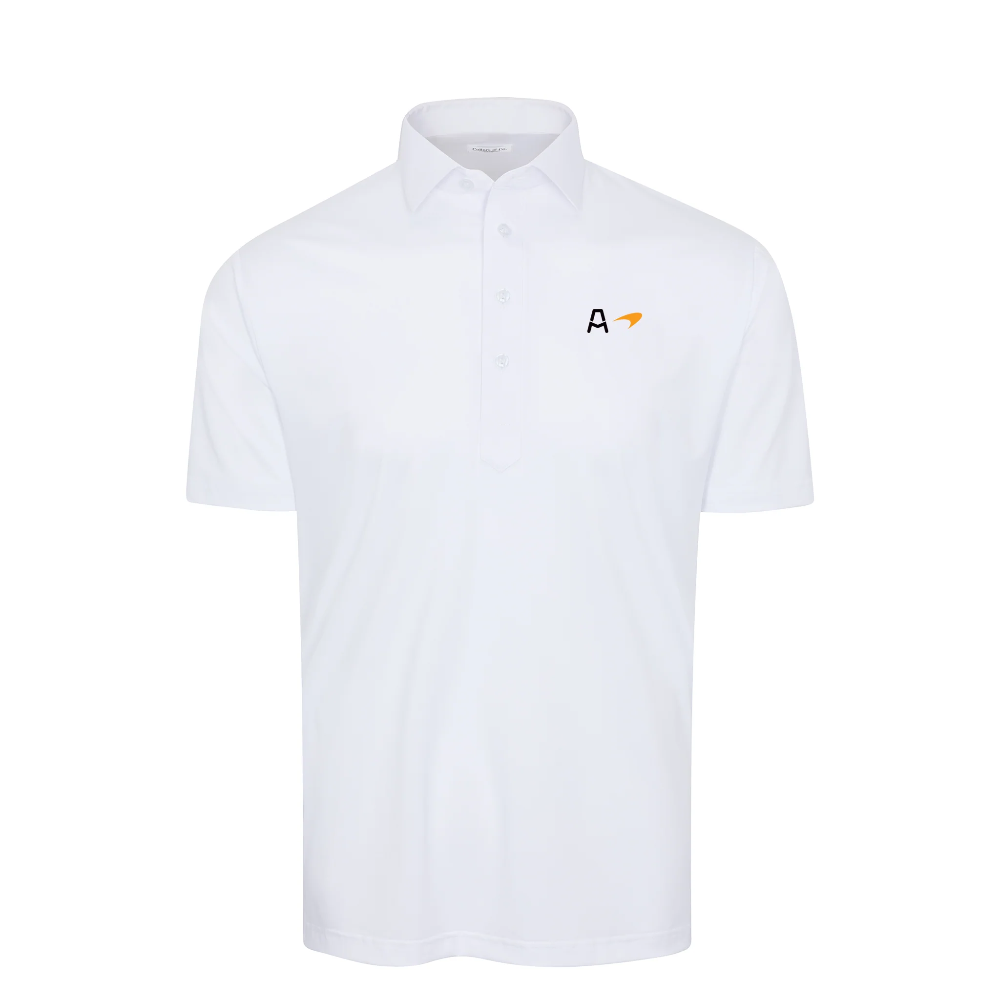 Arrow McLaren Semi-Spread Collar Polo White
