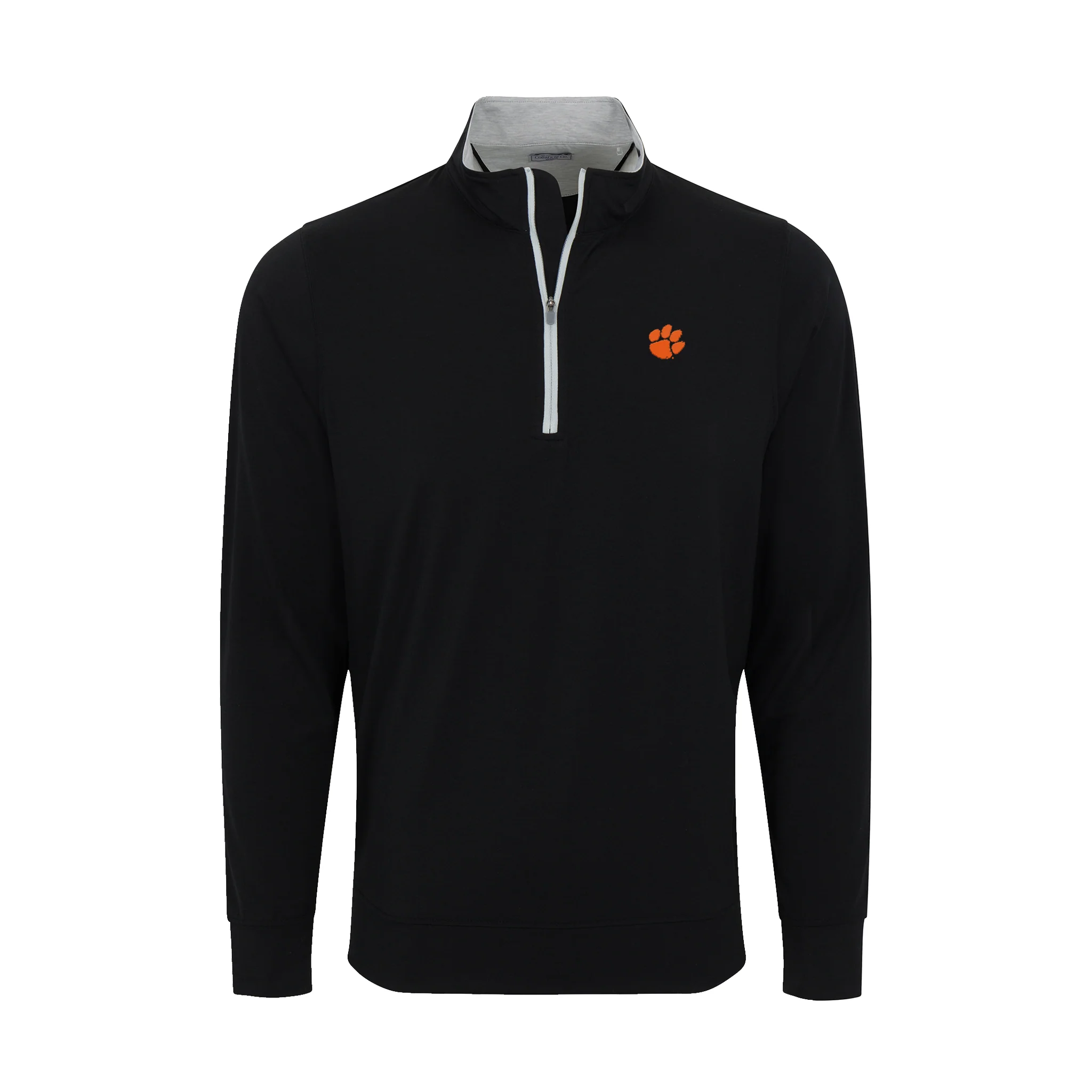 Clemson DriRelease® Performance Pullover Black with Light Grey Trim