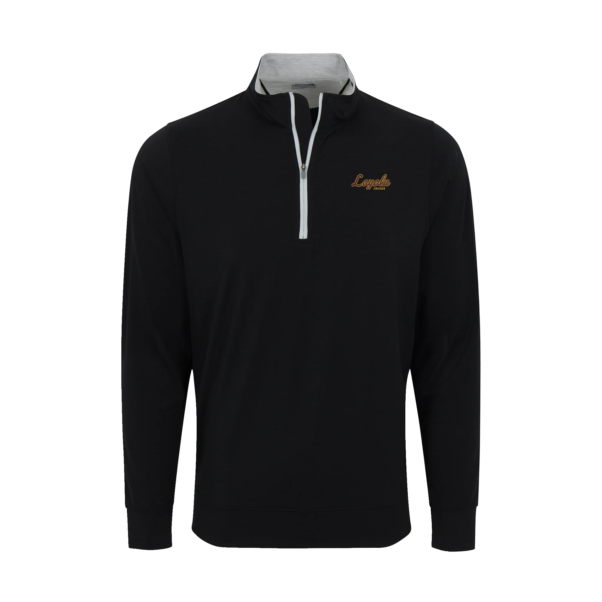 Loyola Chicago DriRelease® Performance Pullover Black with Light Grey Trim