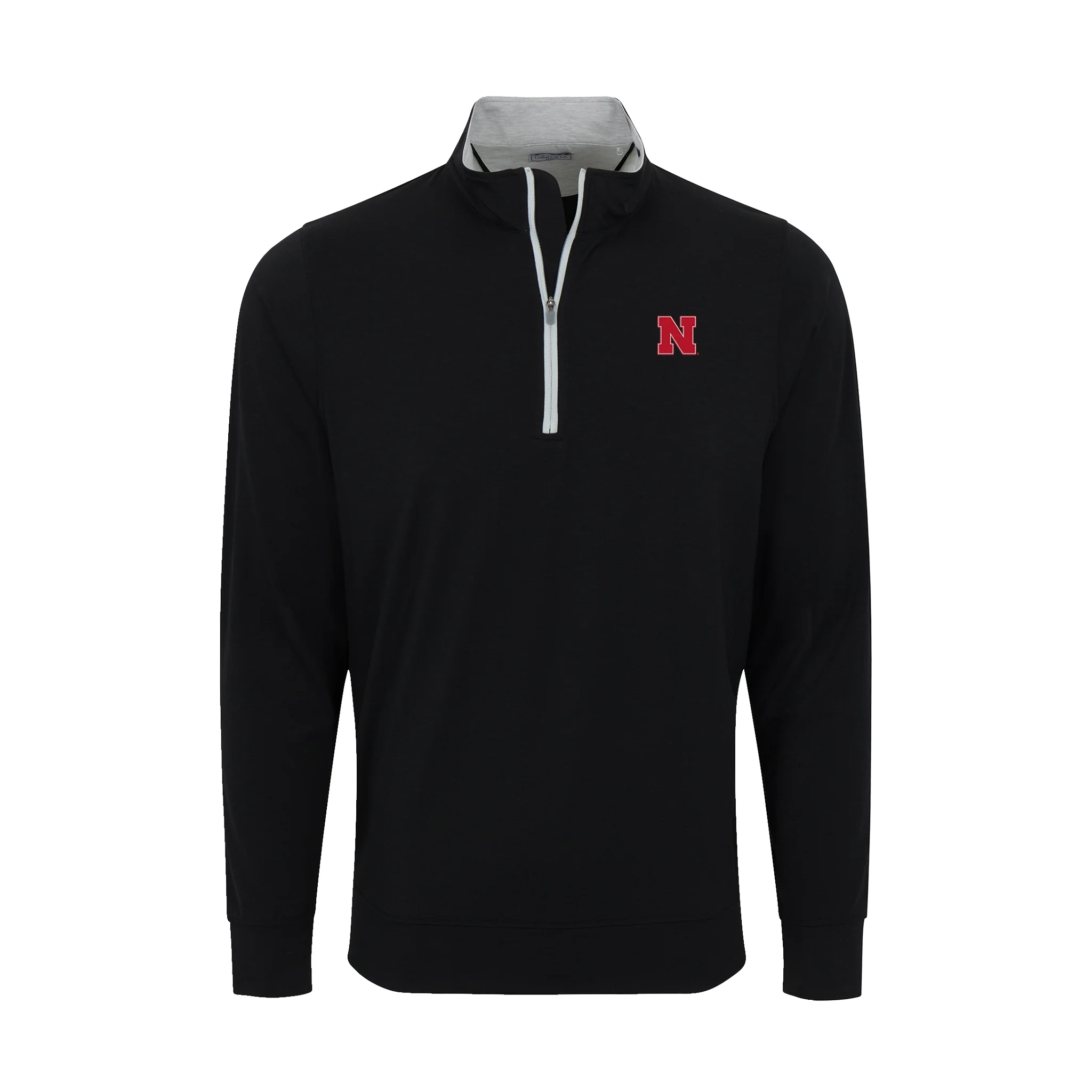Nebraska DriRelease® Performance Pullover Black with Light Grey Trim