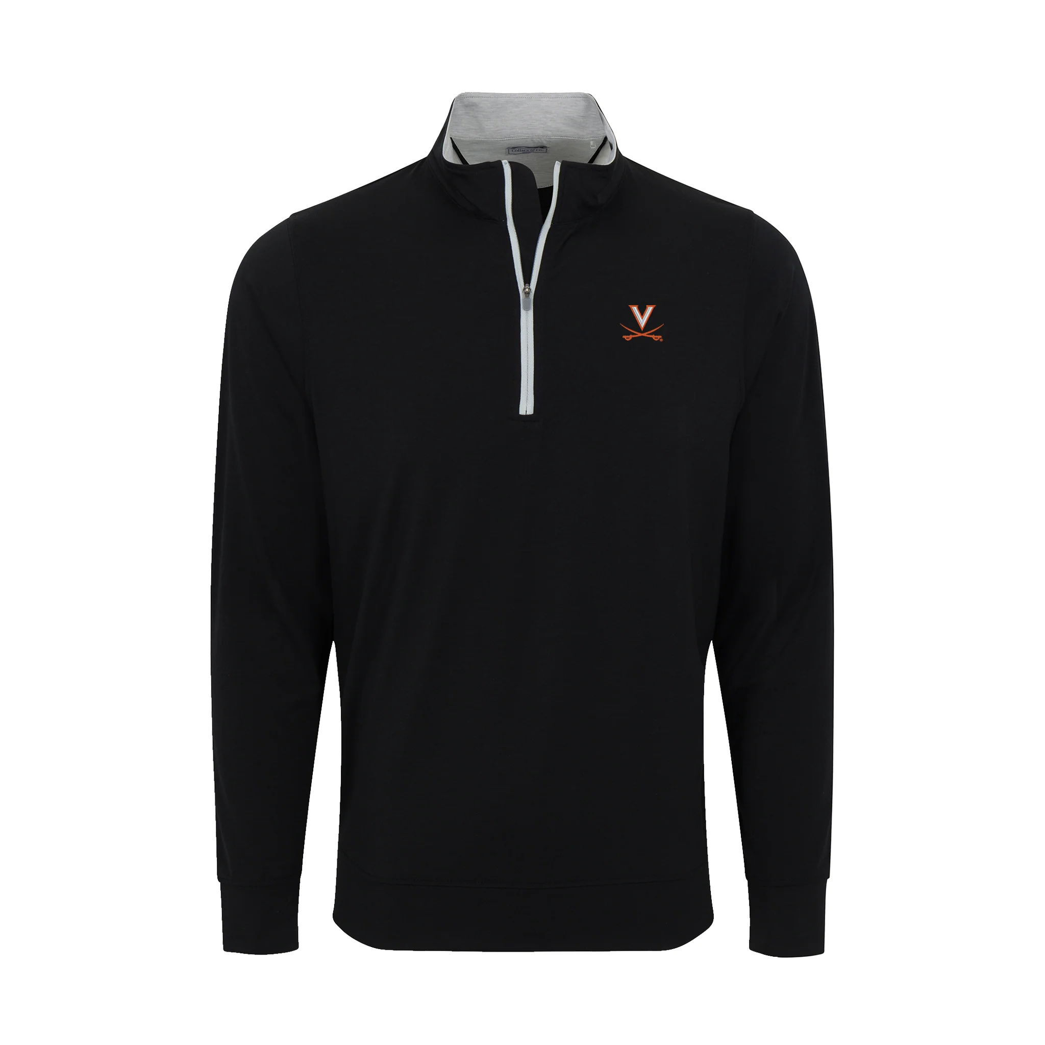 Virginia DriRelease® Performance Pullover Black with Light Grey Trim