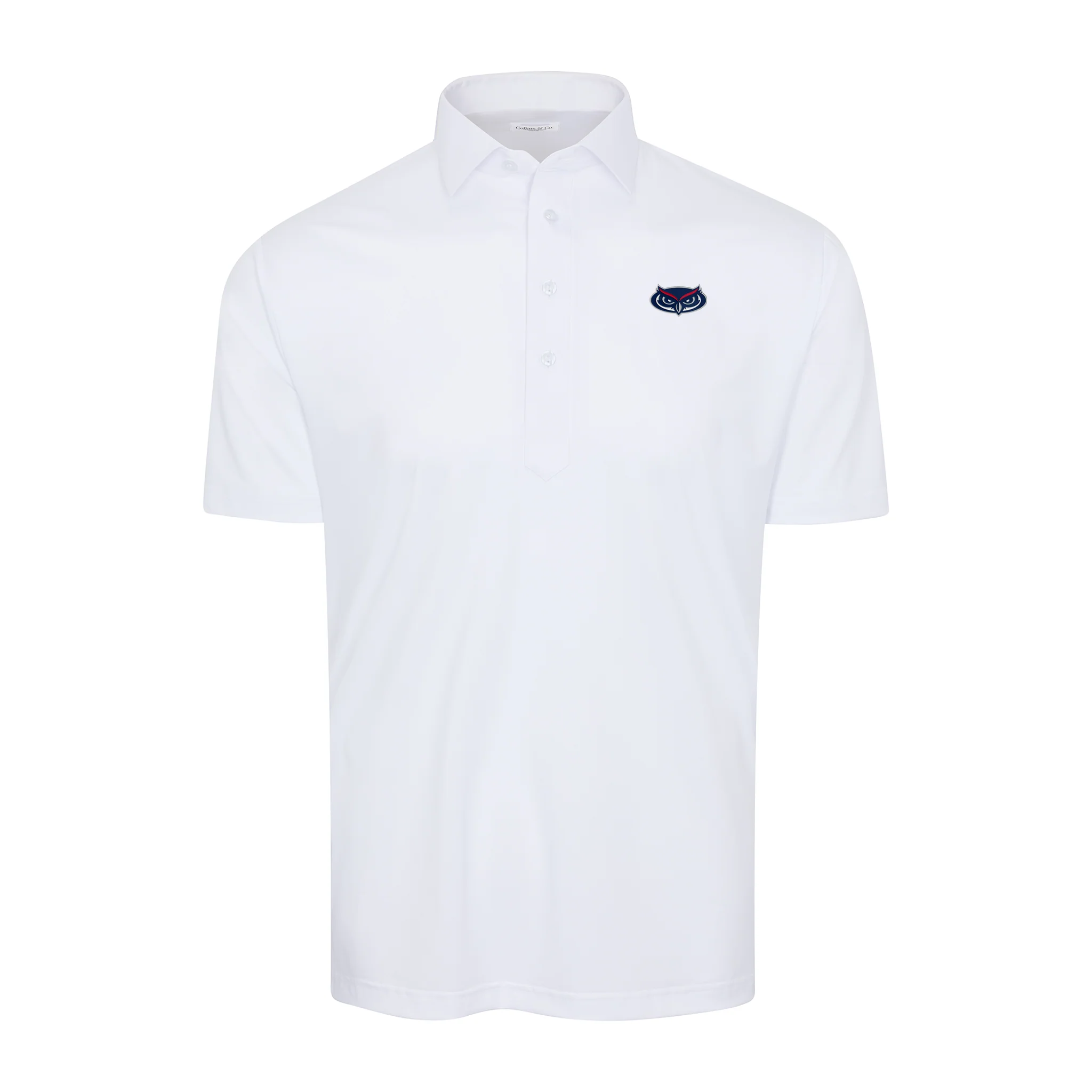 Florida Atlantic Semi-Spread Collar Polo White
