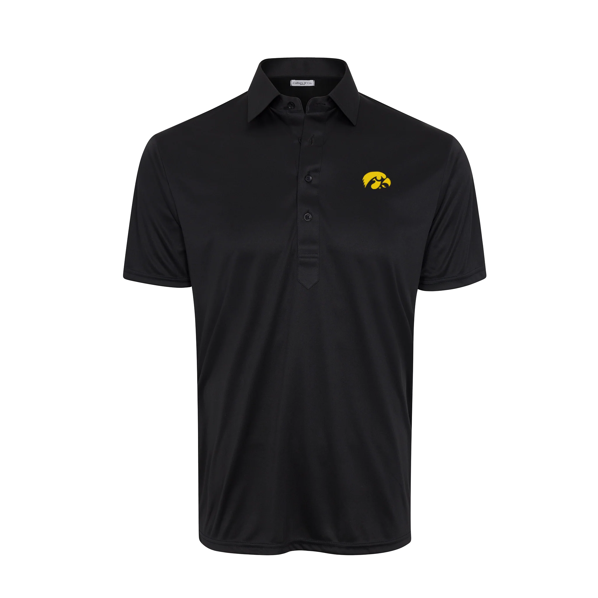 Iowa Semi-Spread Collar Polo Black