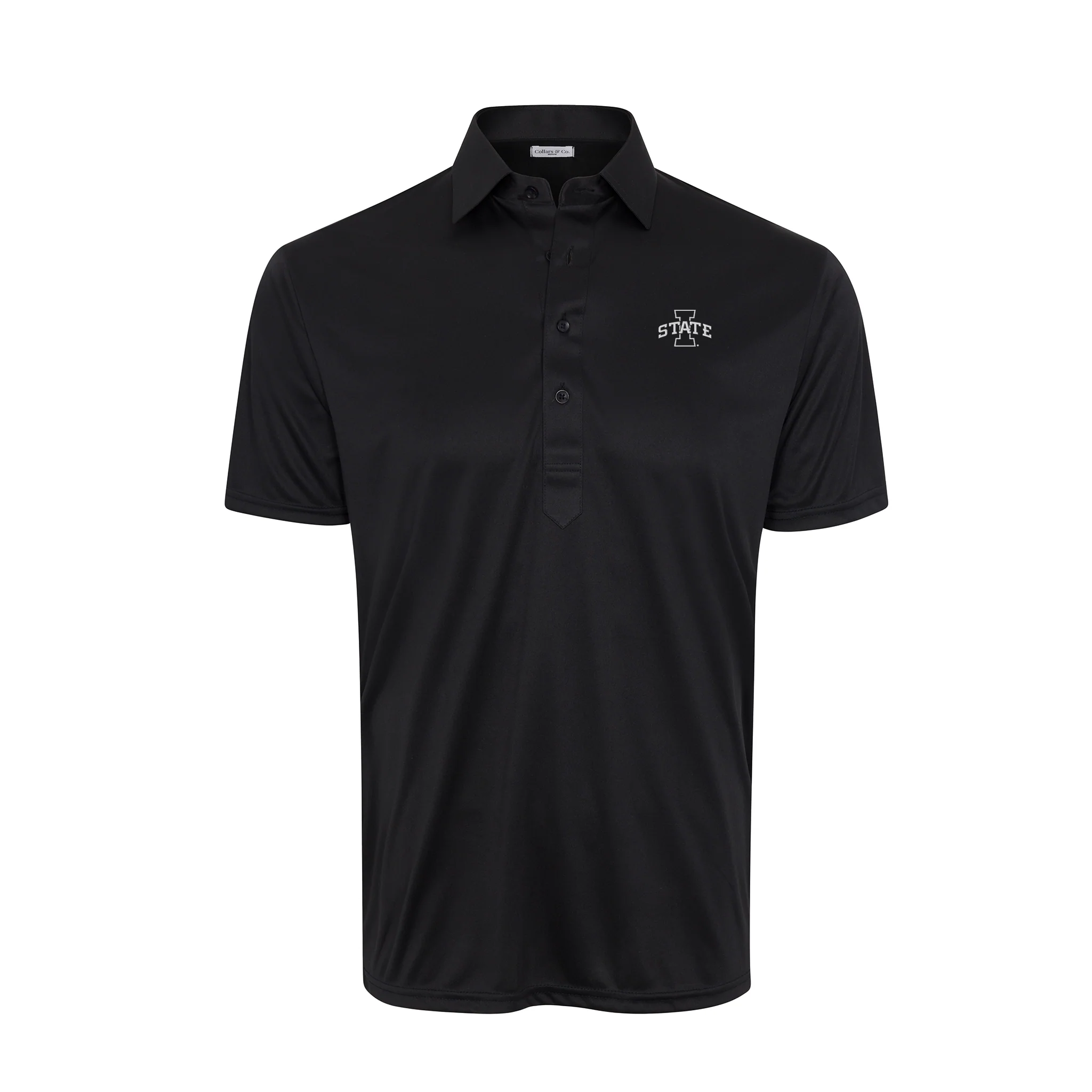 Iowa State Semi-Spread Collar Polo Black