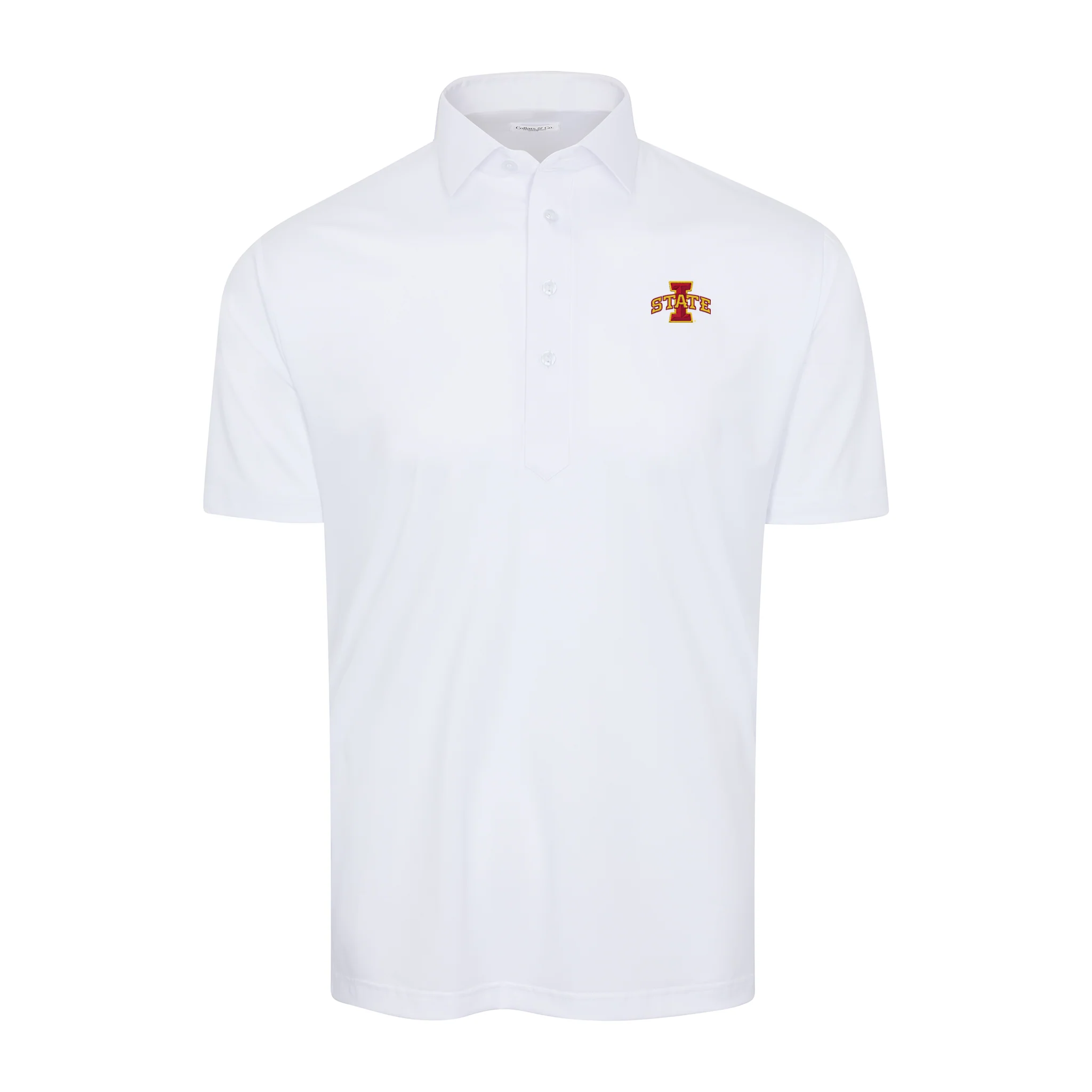 Iowa State Semi-Spread Collar Polo White