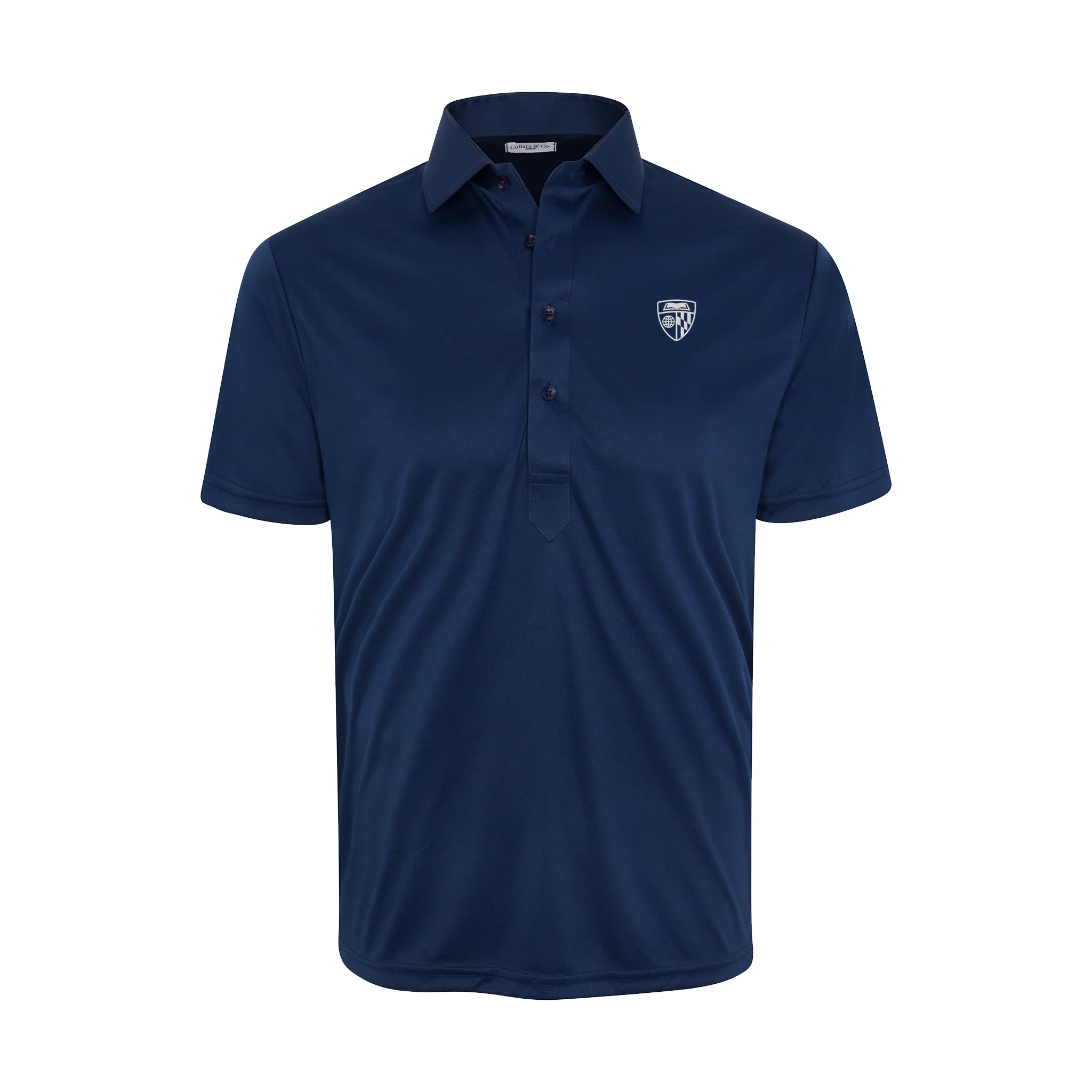 Johns Hopkins Semi-Spread Collar Polo Navy