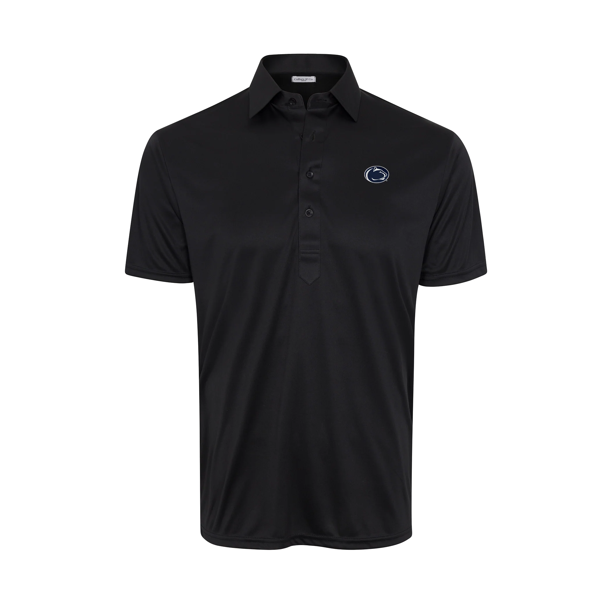 Penn State Semi-Spread Collar Polo Black