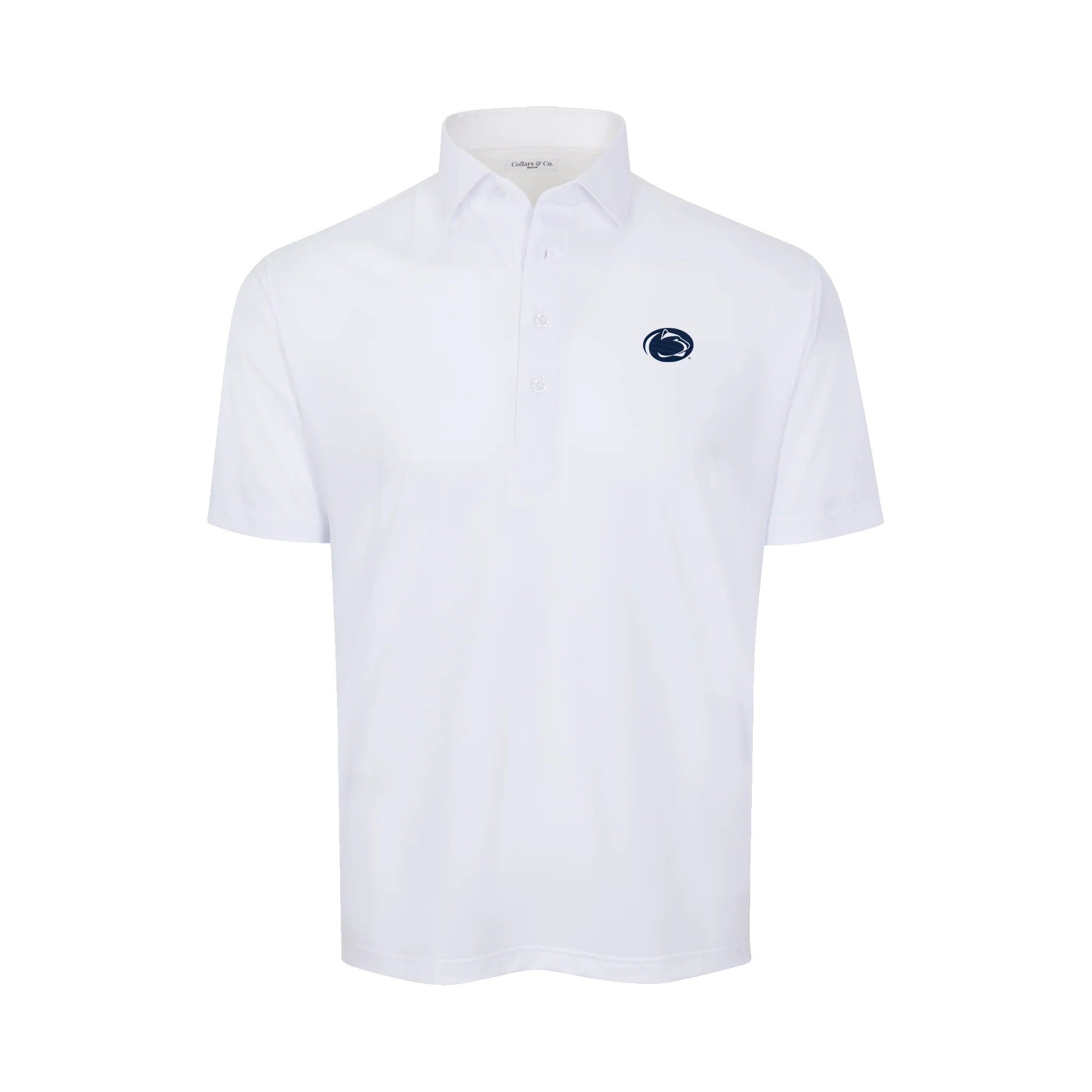 Penn State Semi-Spread Collar Polo White