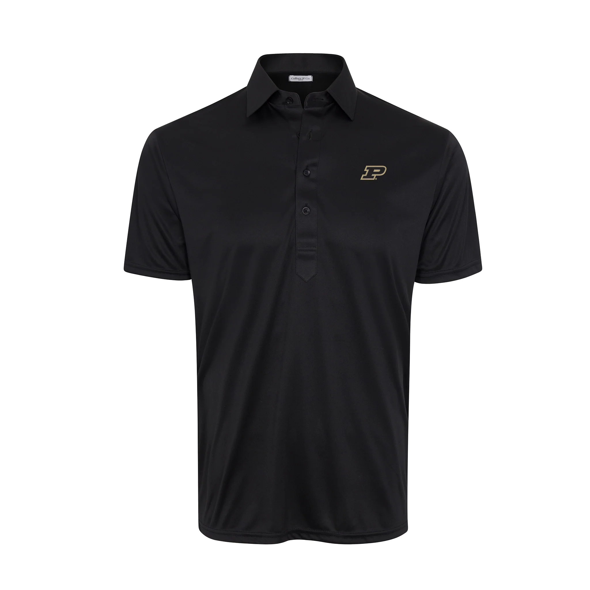 Purdue Semi-Spread Collar Polo Black