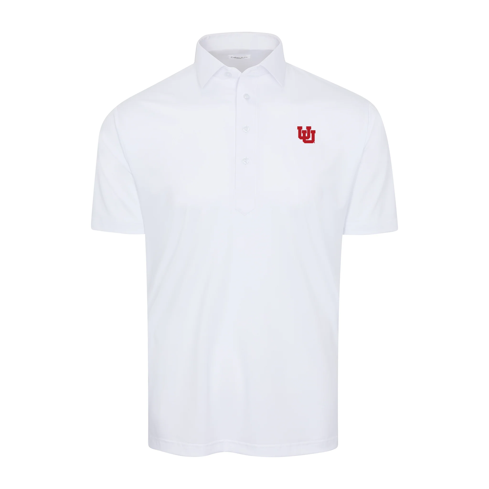 Utah Semi-Spread Collar Polo White