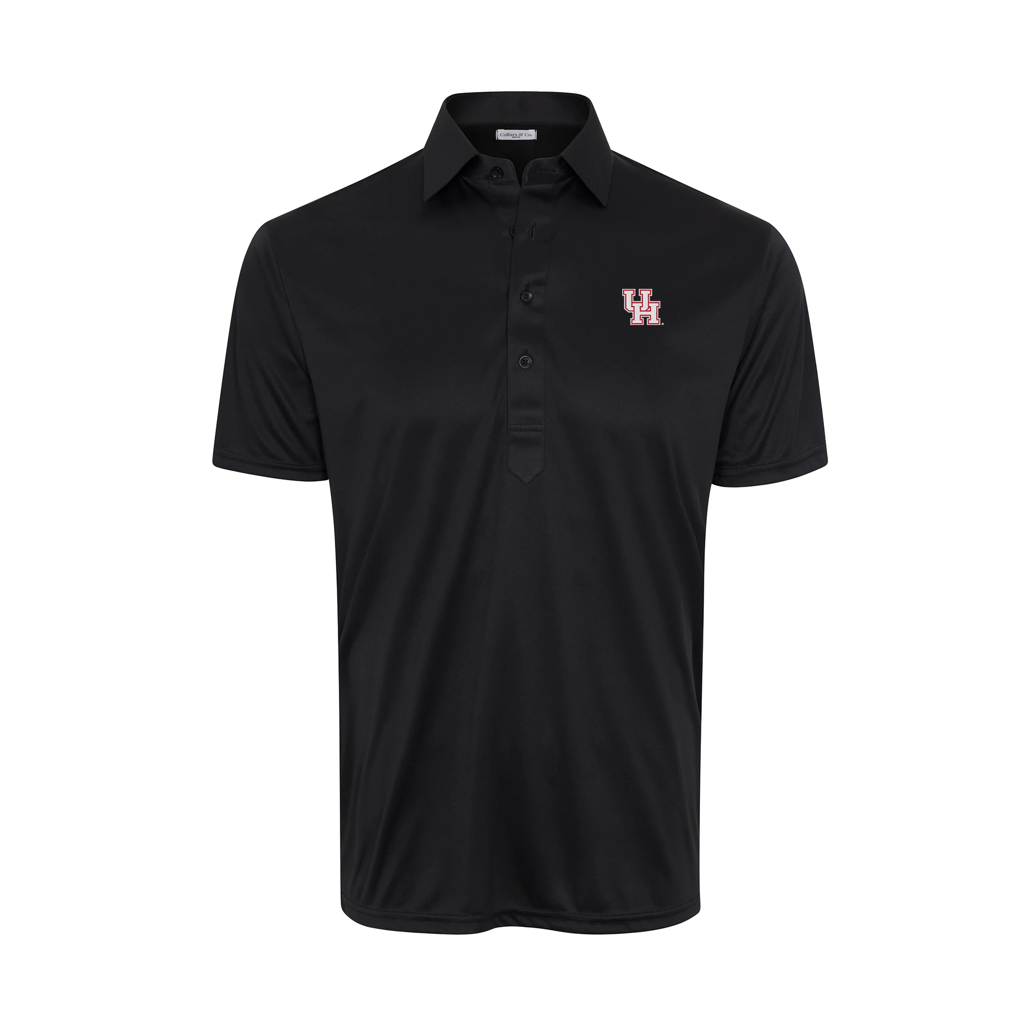 Houston Semi-Spread Collar Polo Black