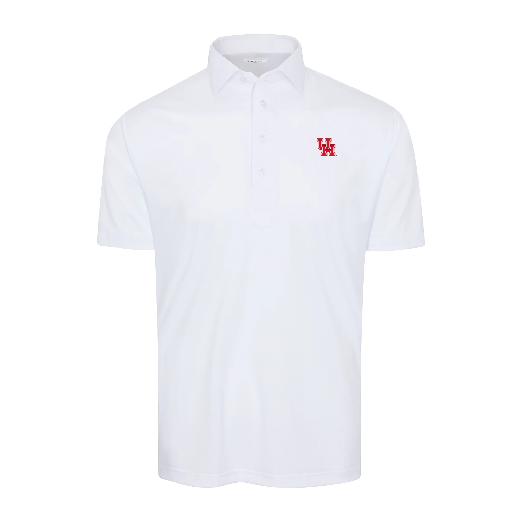 Houston Semi-Spread Collar Polo White