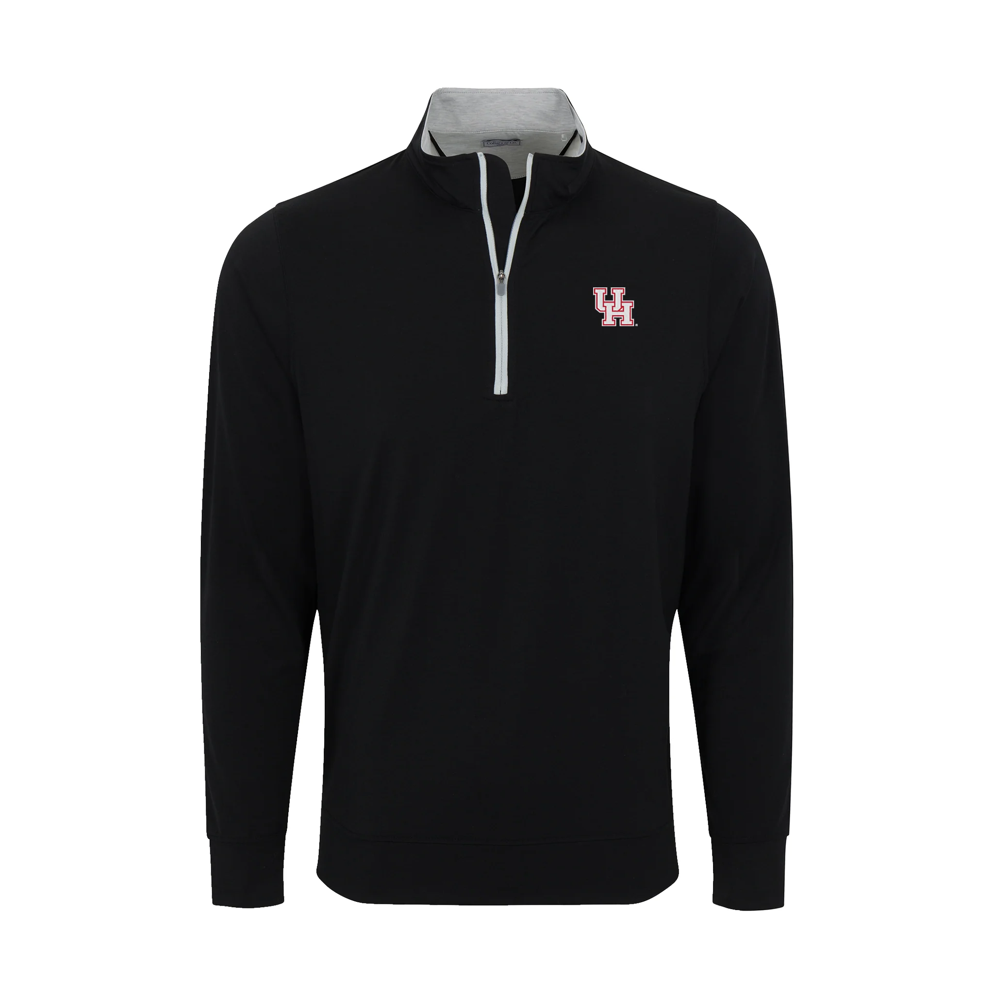 Houston DriRelease® Performance Pullover Black with Light Grey Trim