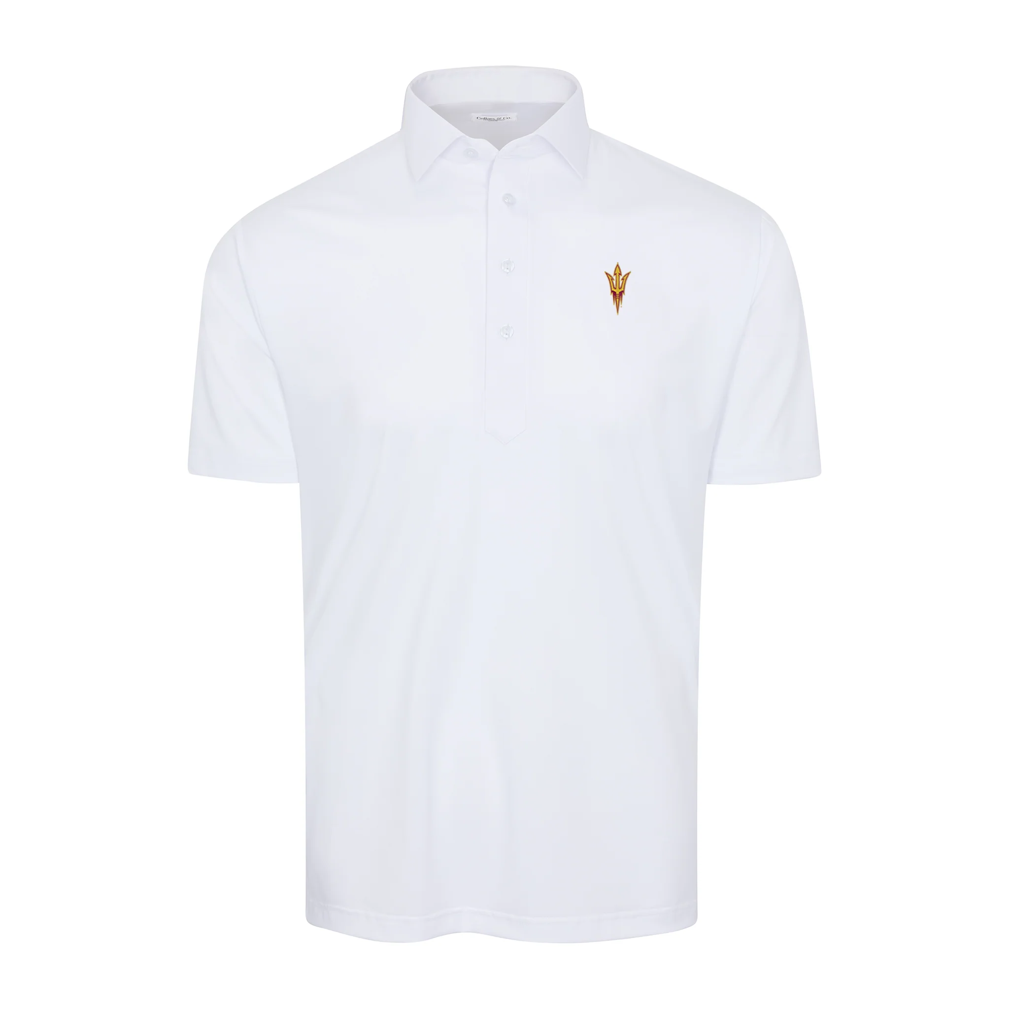 Arizona State Semi-Spread Collar Polo White