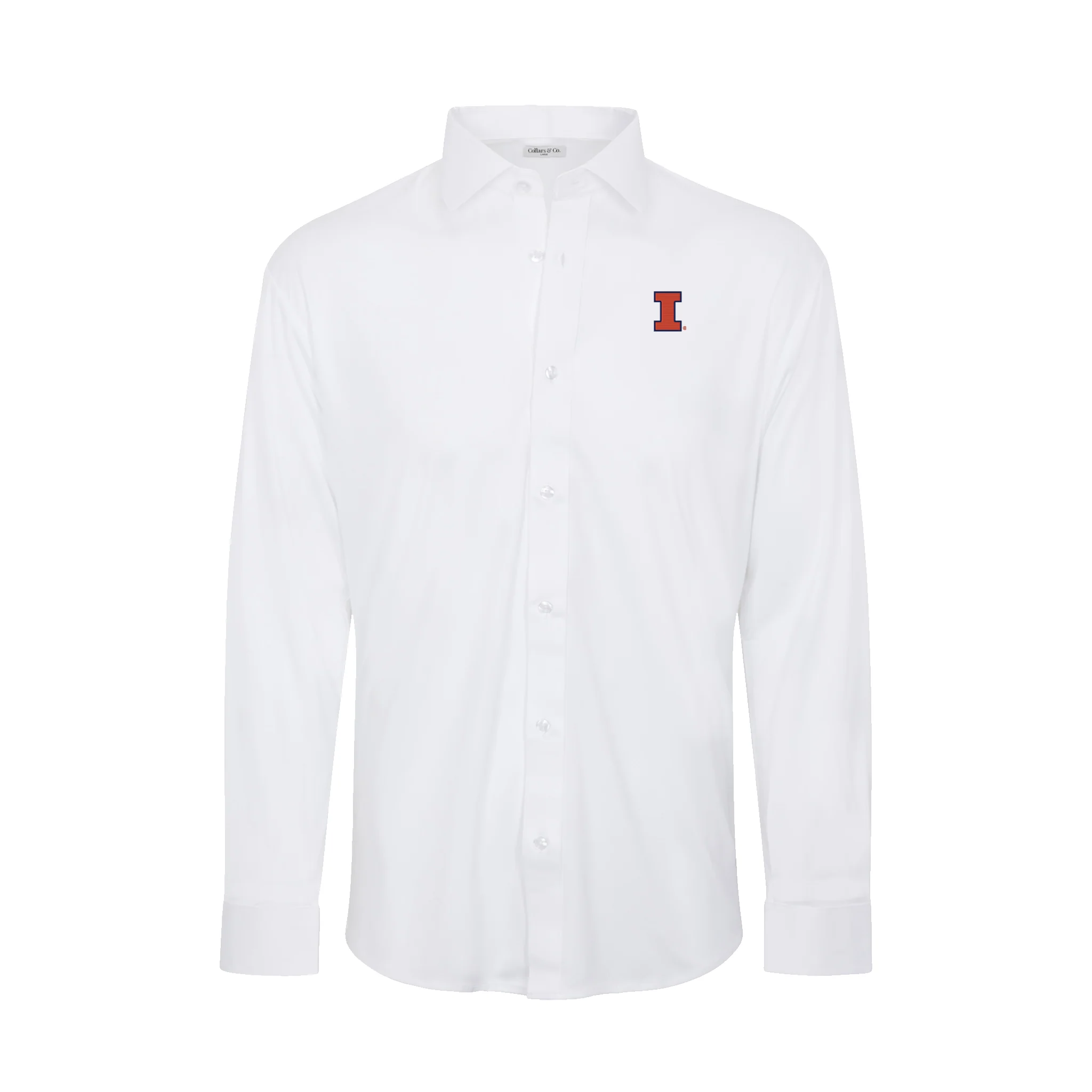 8036-illinois-quattro-flex-dress-shirt-with-semi-spread-collar-white-1.webp Illinois Quattro Flex Dress Shirt with Semi-Spread Collar White
