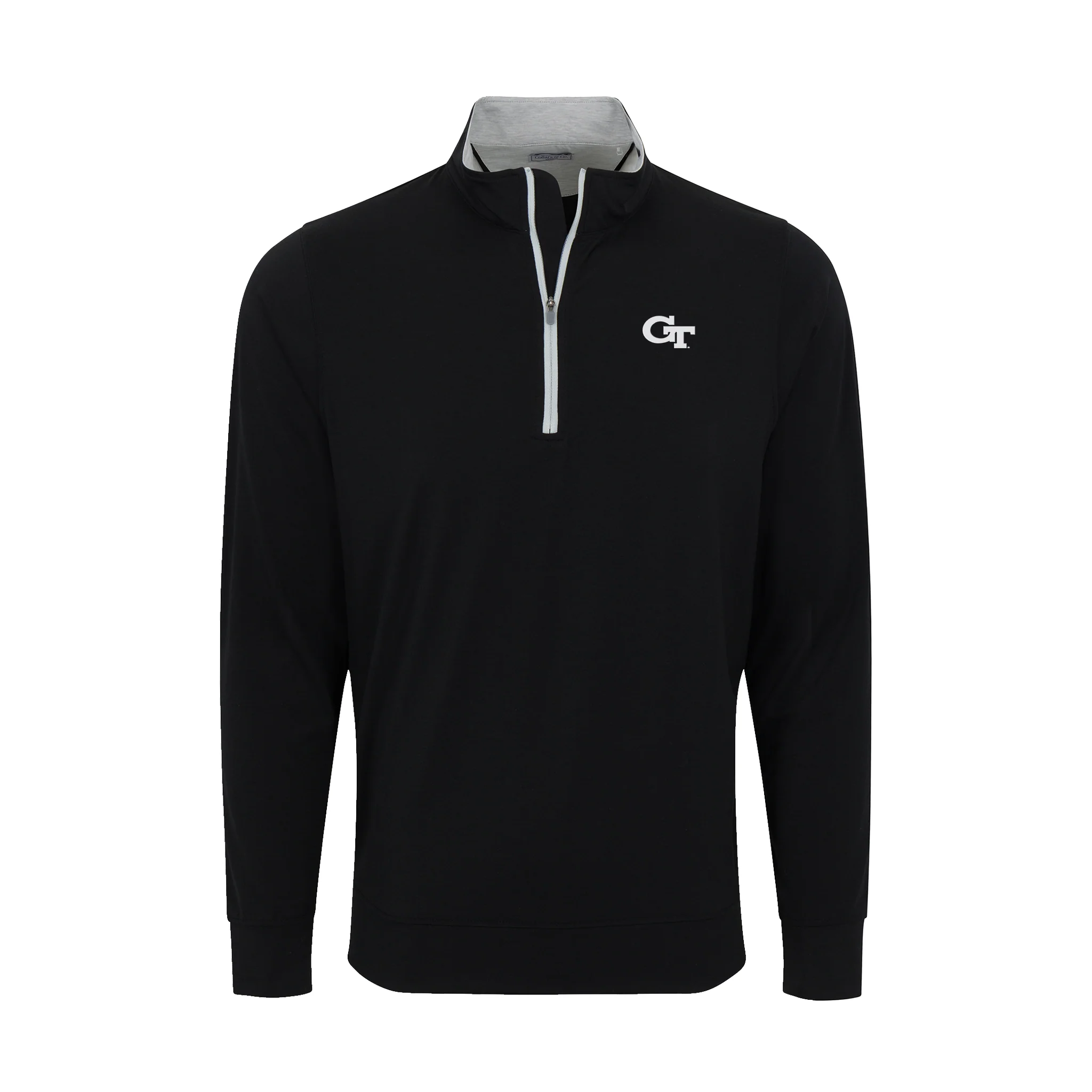 Georgia Tech DriRelease® Performance Pullover Black with Light Grey Trim