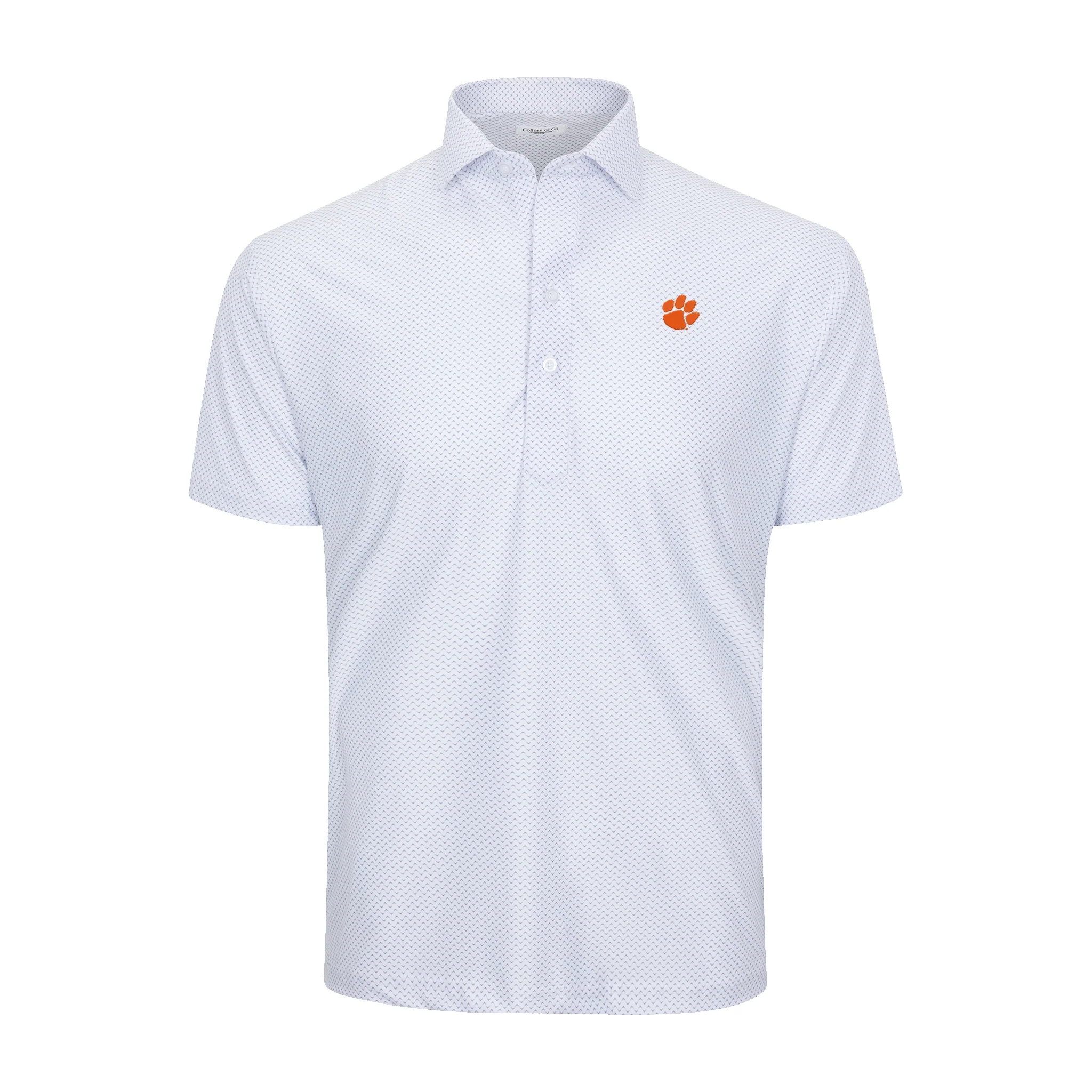 8516-clemson-featherweight-flex-polo-pulse-1.webp Clemson Featherweight Flex Polo Pulse
