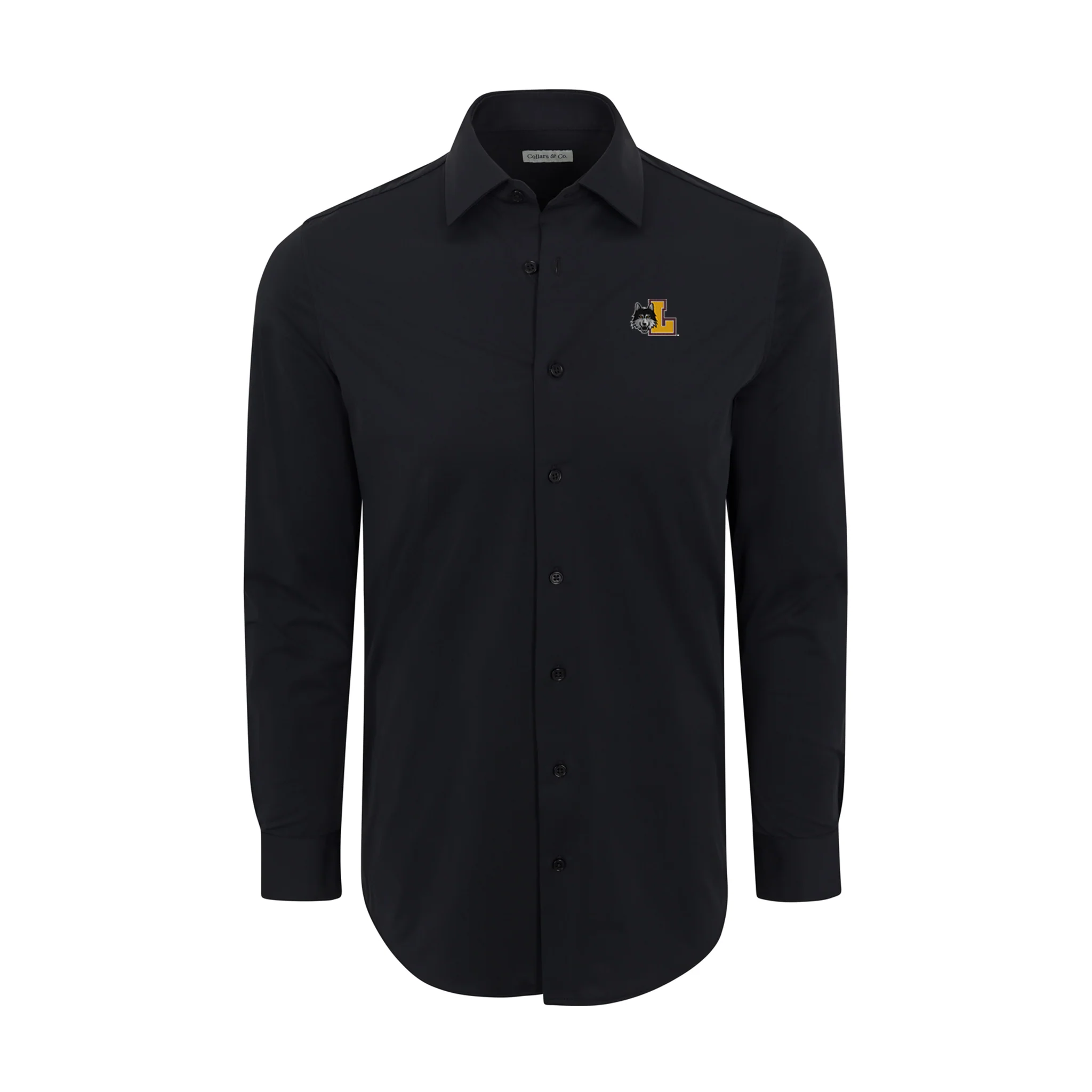 9018-loyola-chicago-apex-performance-dress-shirt-black-1.webp Loyola Chicago Apex Performance Dress Shirt Black