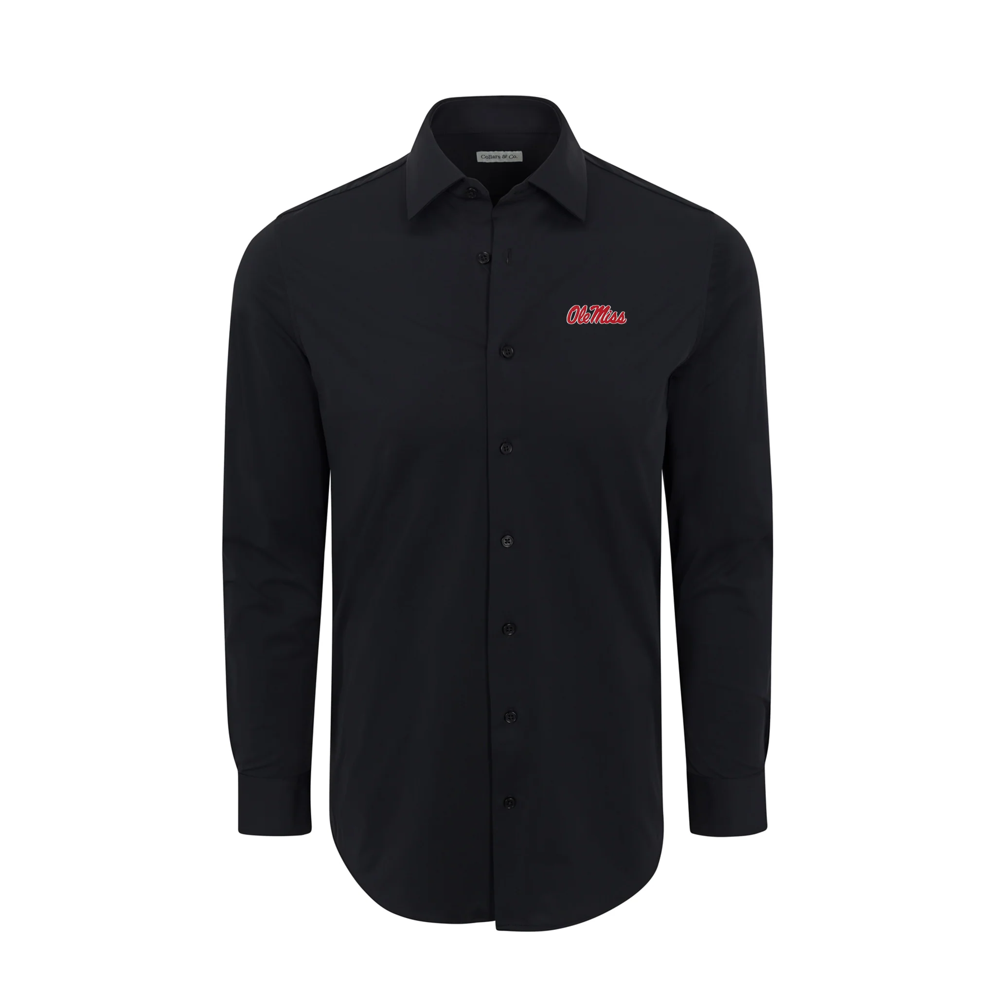 Ole Miss Apex Performance Dress Shirt Black