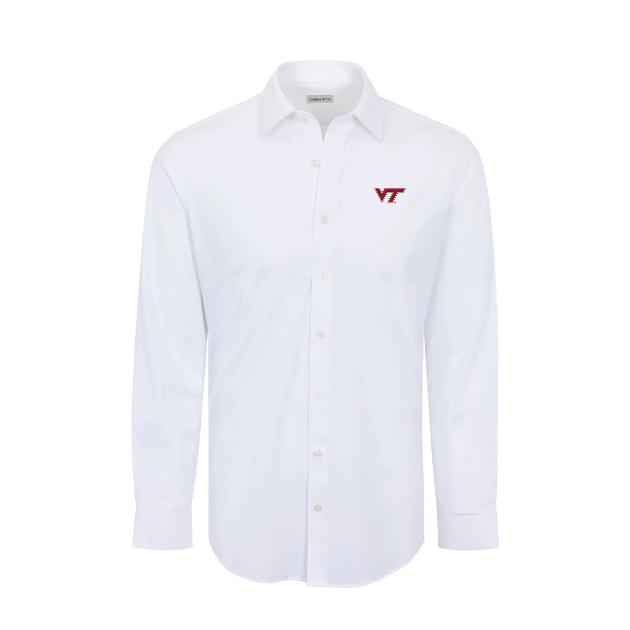 Virginia Tech Apex Performance Dress Shirt White