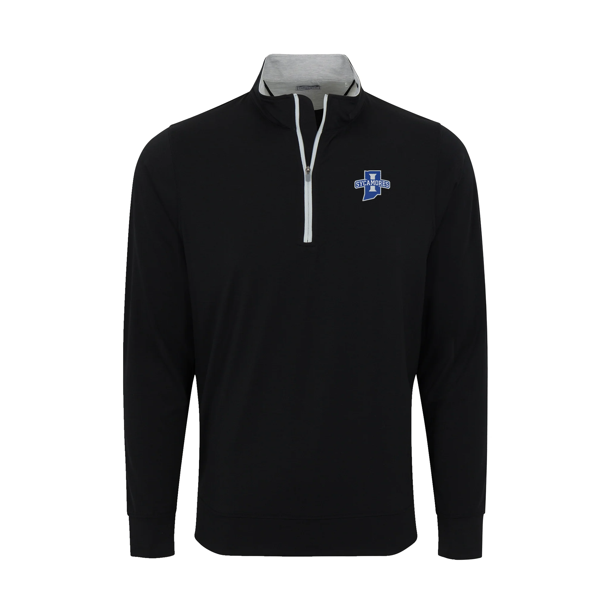 Indiana State DriRelease® Performance Pullover Black with Light Grey Trim