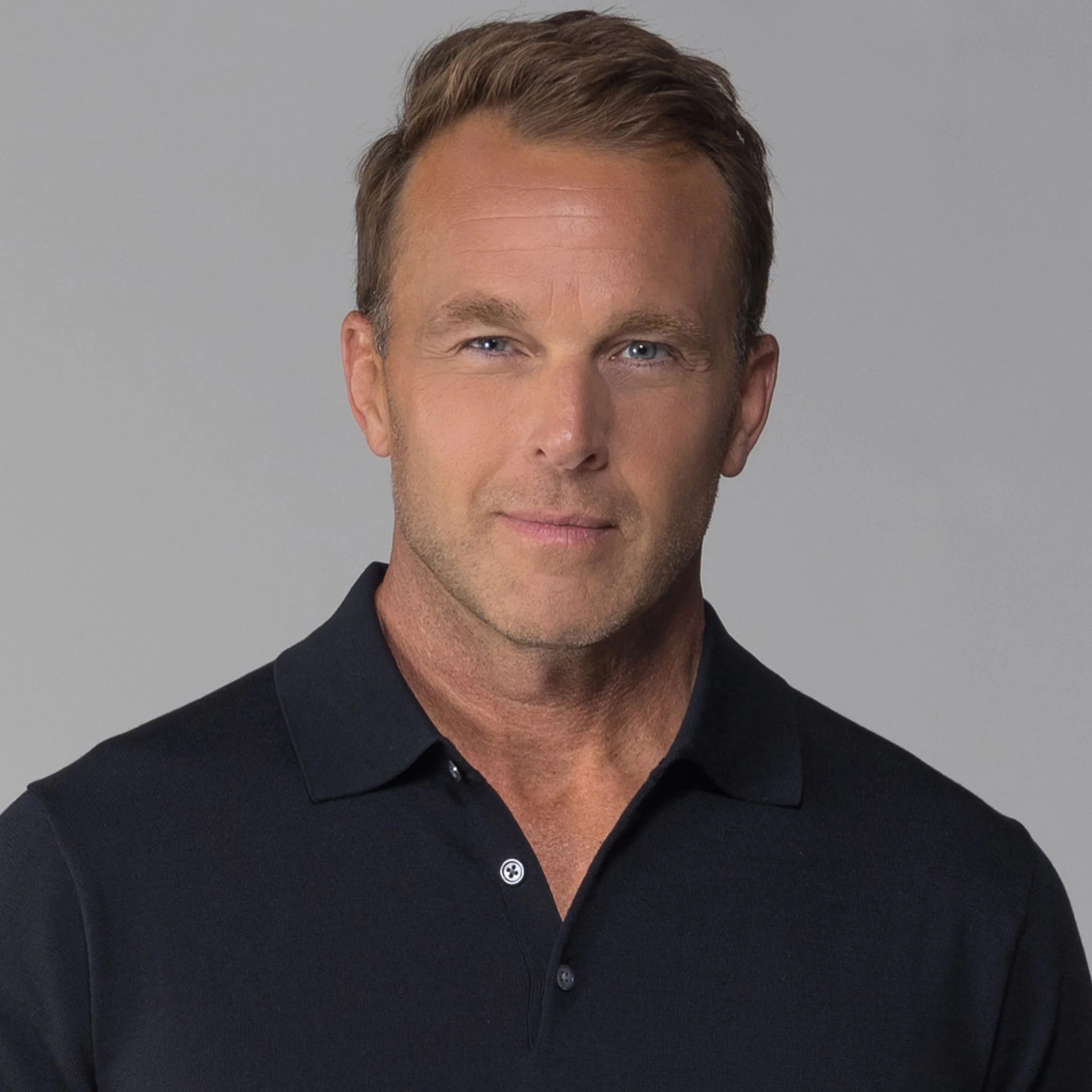 Maranello Mid-Weight Cotton & Silk Polo Black - 3-Button
