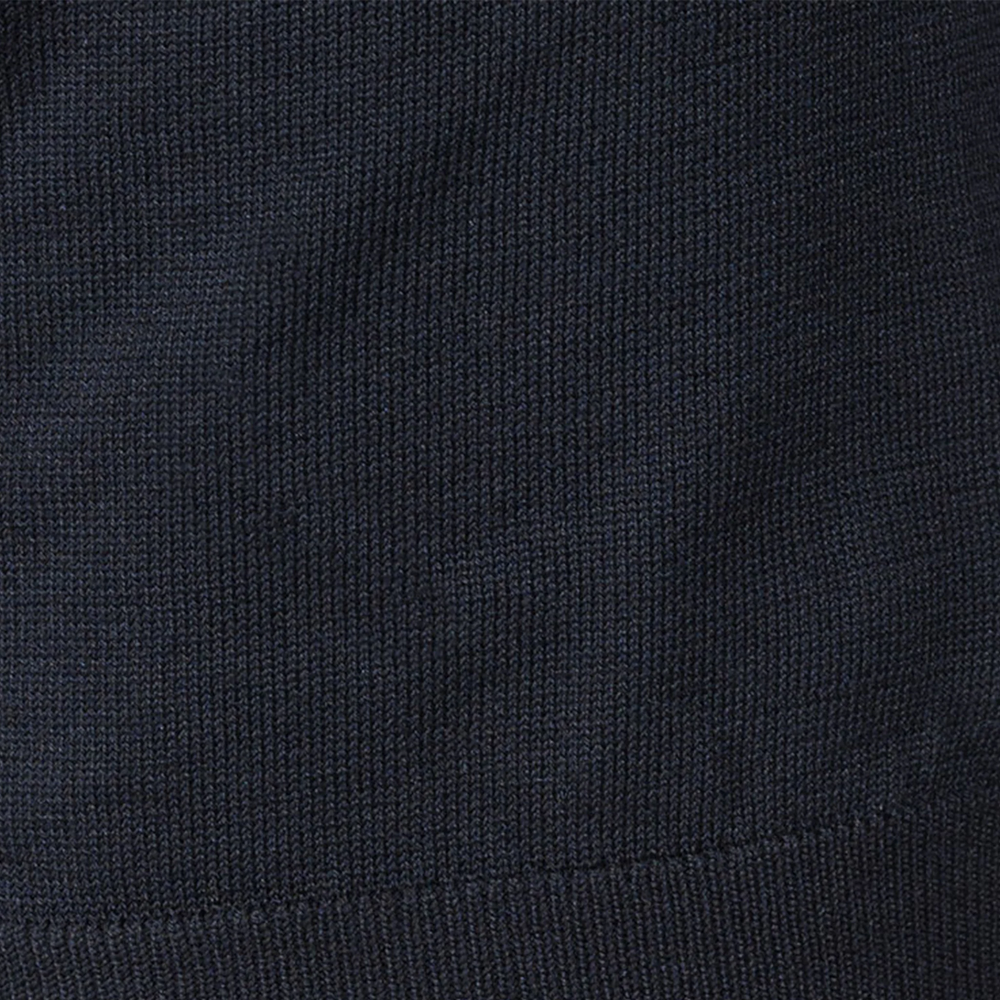Maranello Mid-Weight Cotton & Silk Polo Black - 3-Button