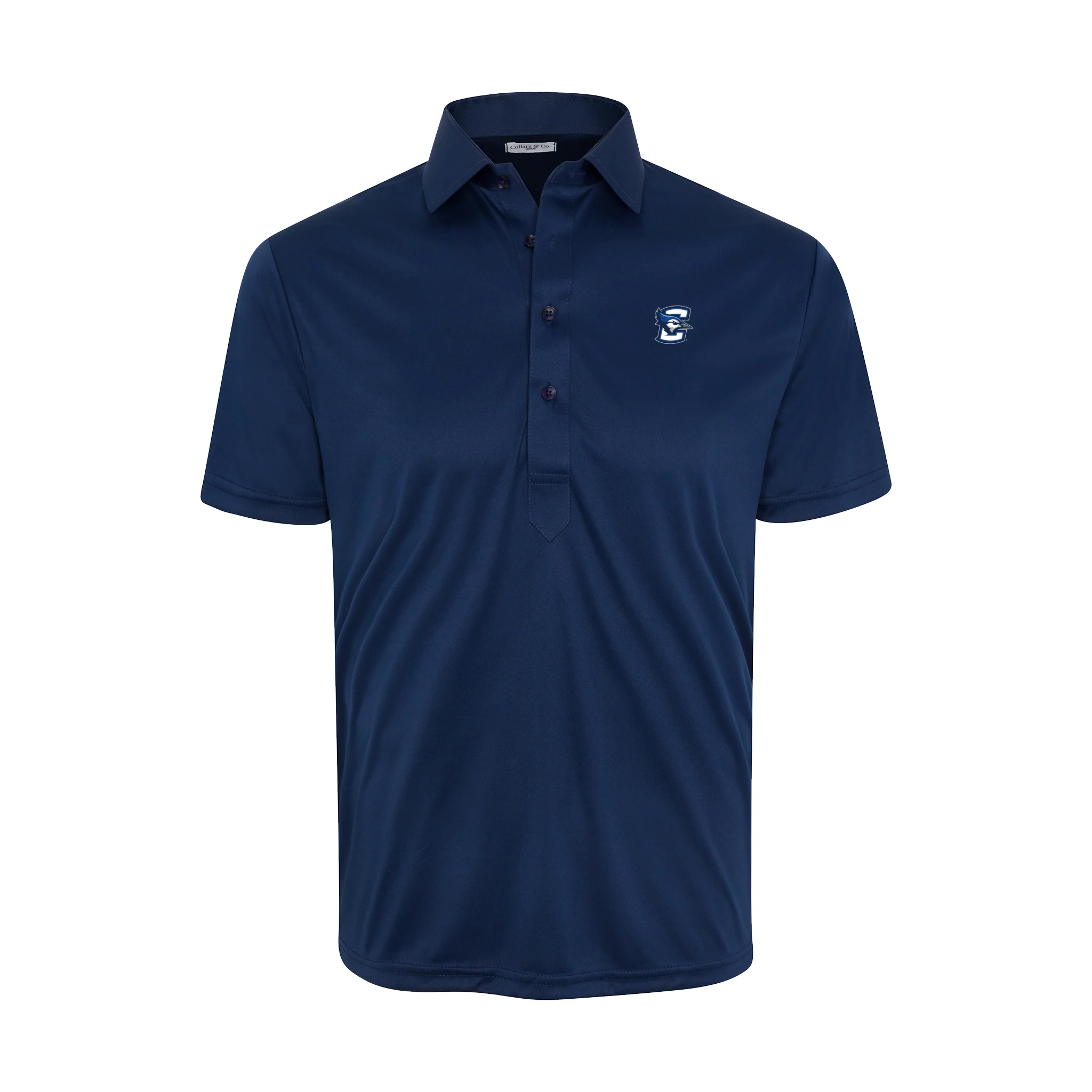 Creighton Semi-Spread Collar Polo Navy