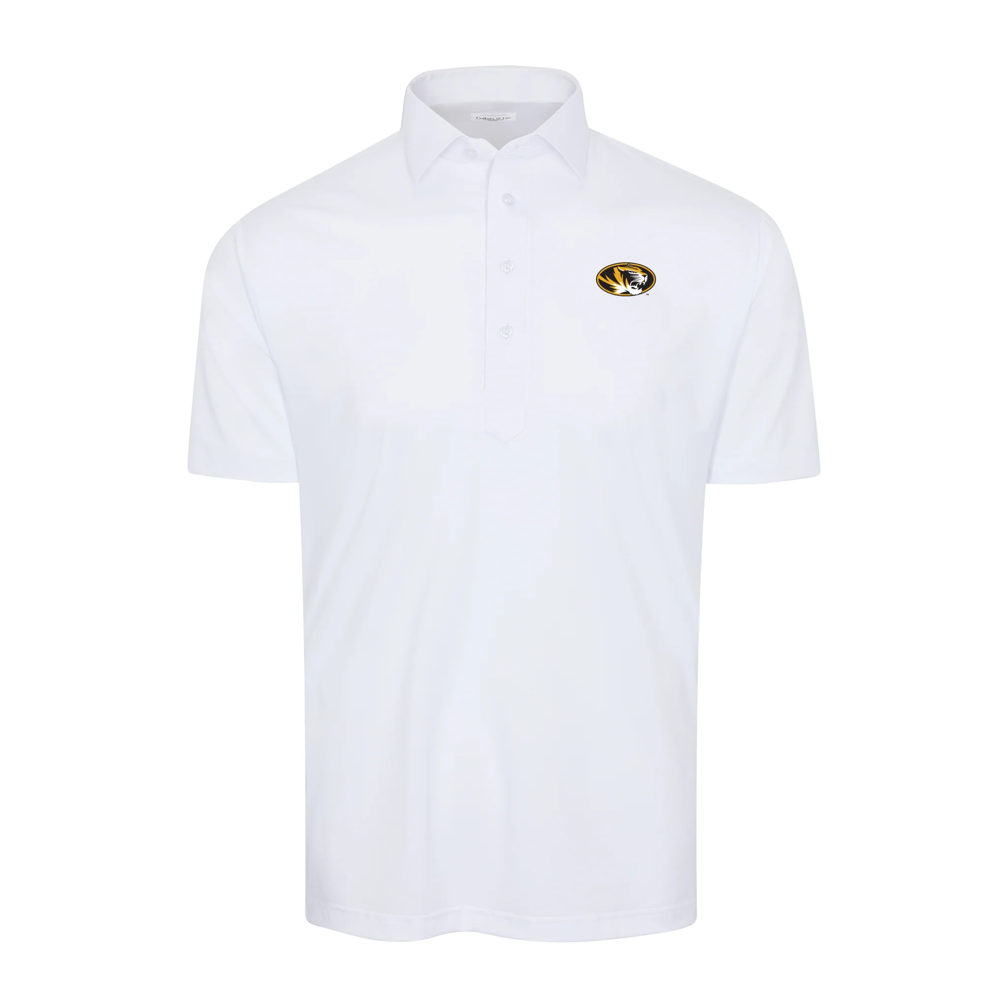 Missouri Semi-Spread Collar Polo White