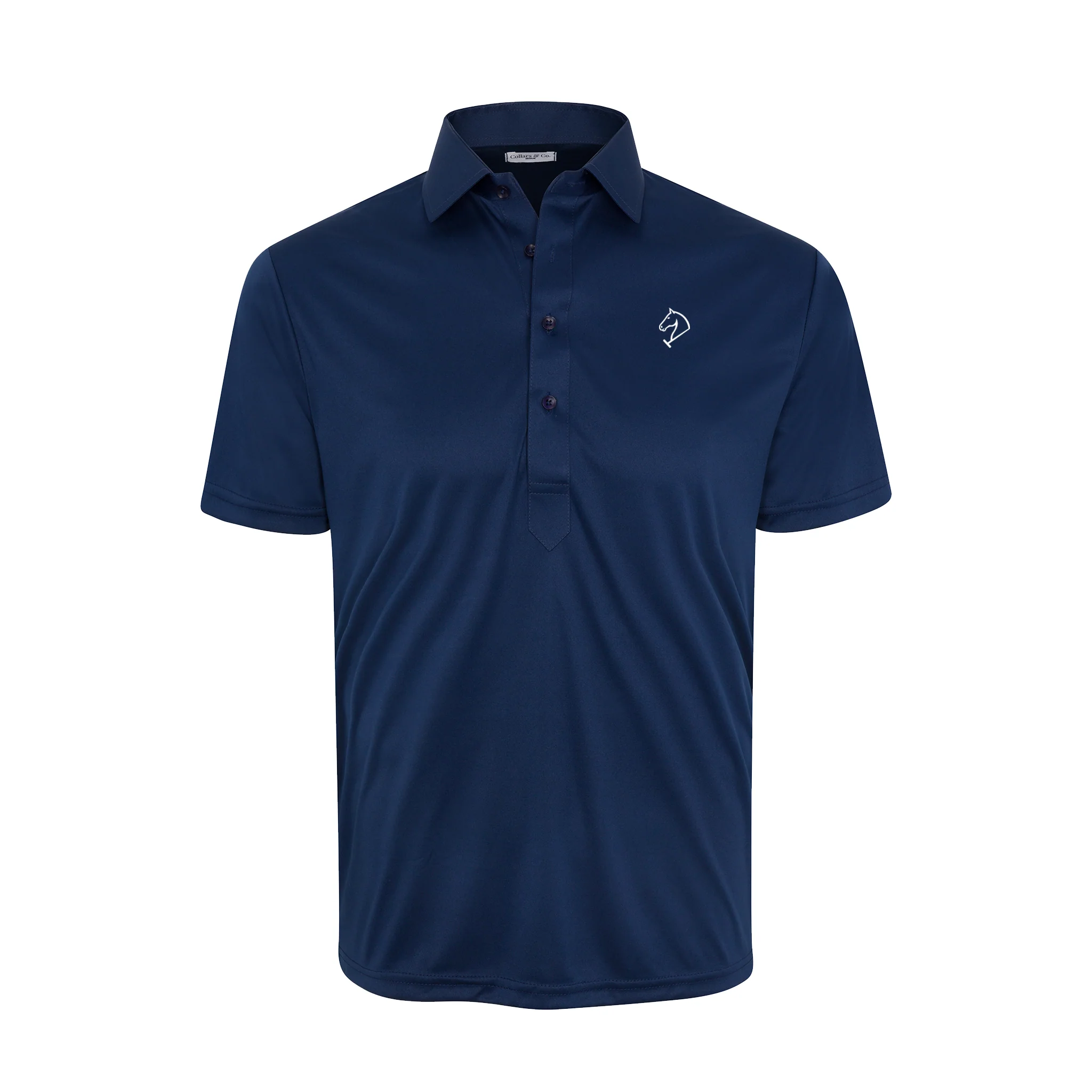 Greenwich Sound Polo Semi-Spread Collar Polo Navy