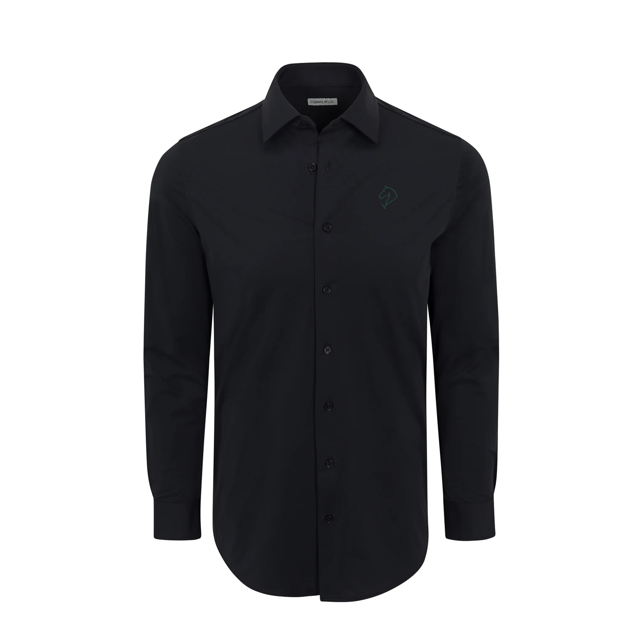 Greenwich Sound Polo Apex Performance Dress Shirt Black
